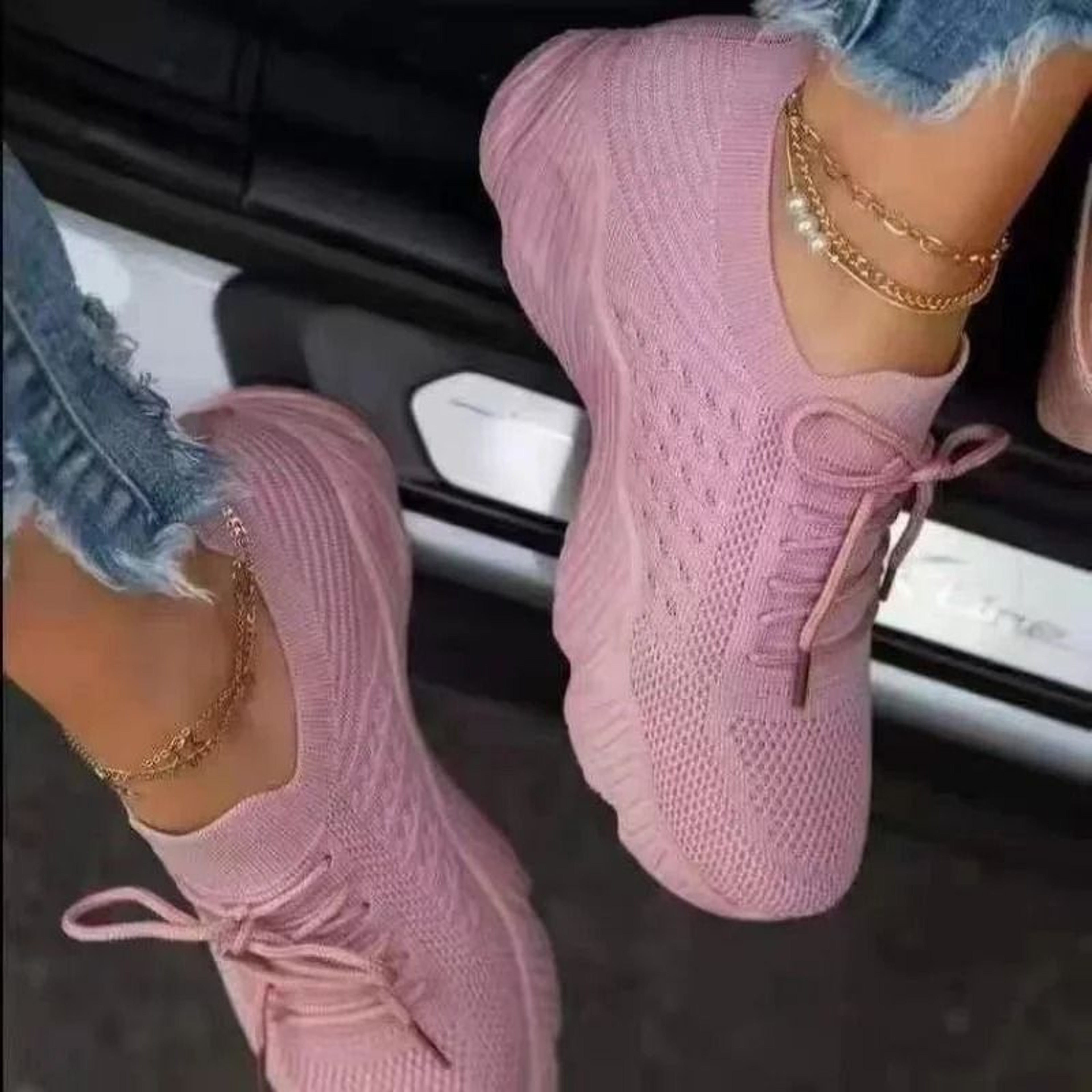 Womens Breathable Sock Sneakers  Casual HighPerformance Running Flats  Vulcanized Shoes 0