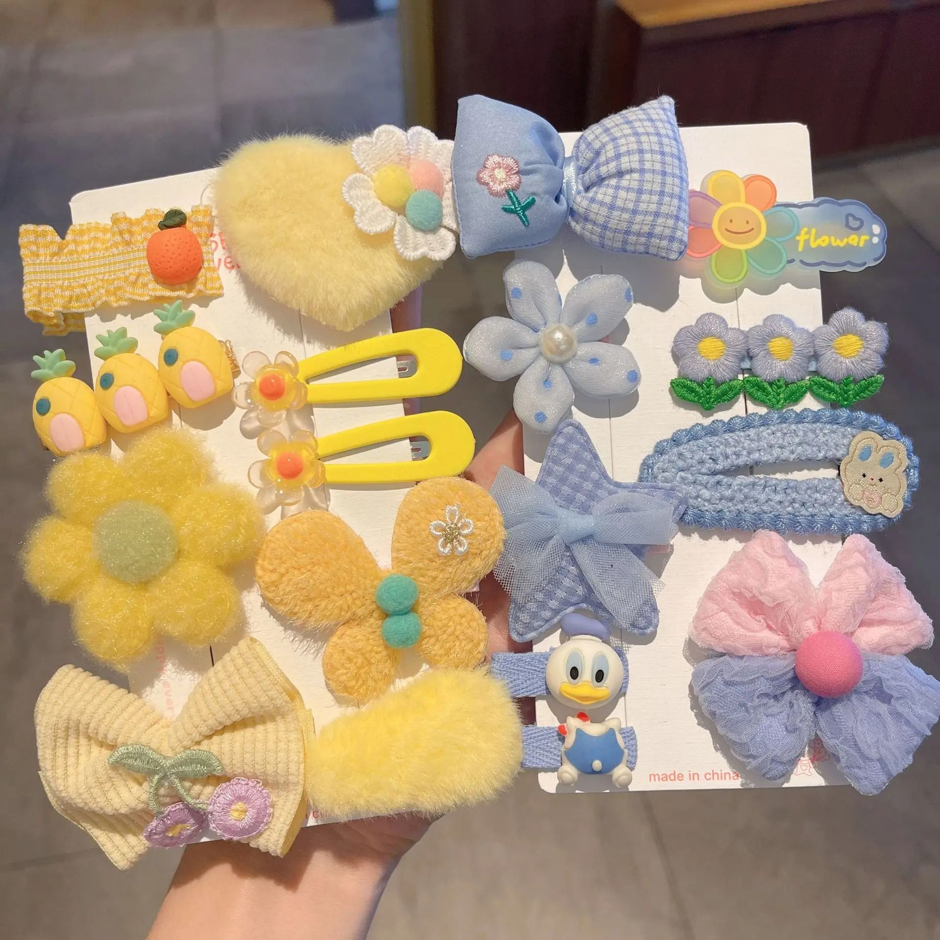Plush Cartoon Animal Hair Clip  Sweet AutumnWinter Side Headdress For Women  Girls 12