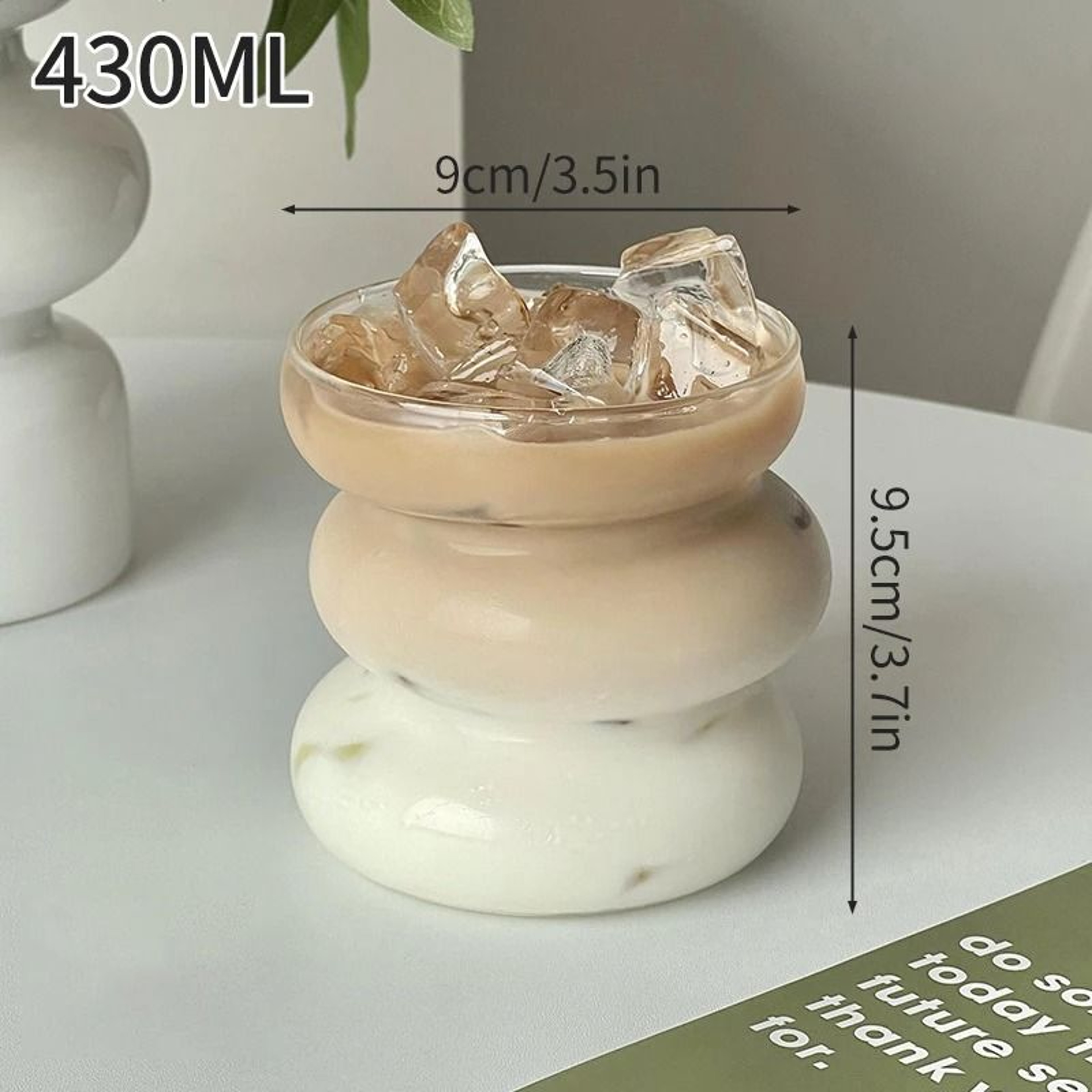 INS Ripple Glass Tumbler  HighPerformance HeatResistant Drinking Glasses For Coffee  Cocktails 24
