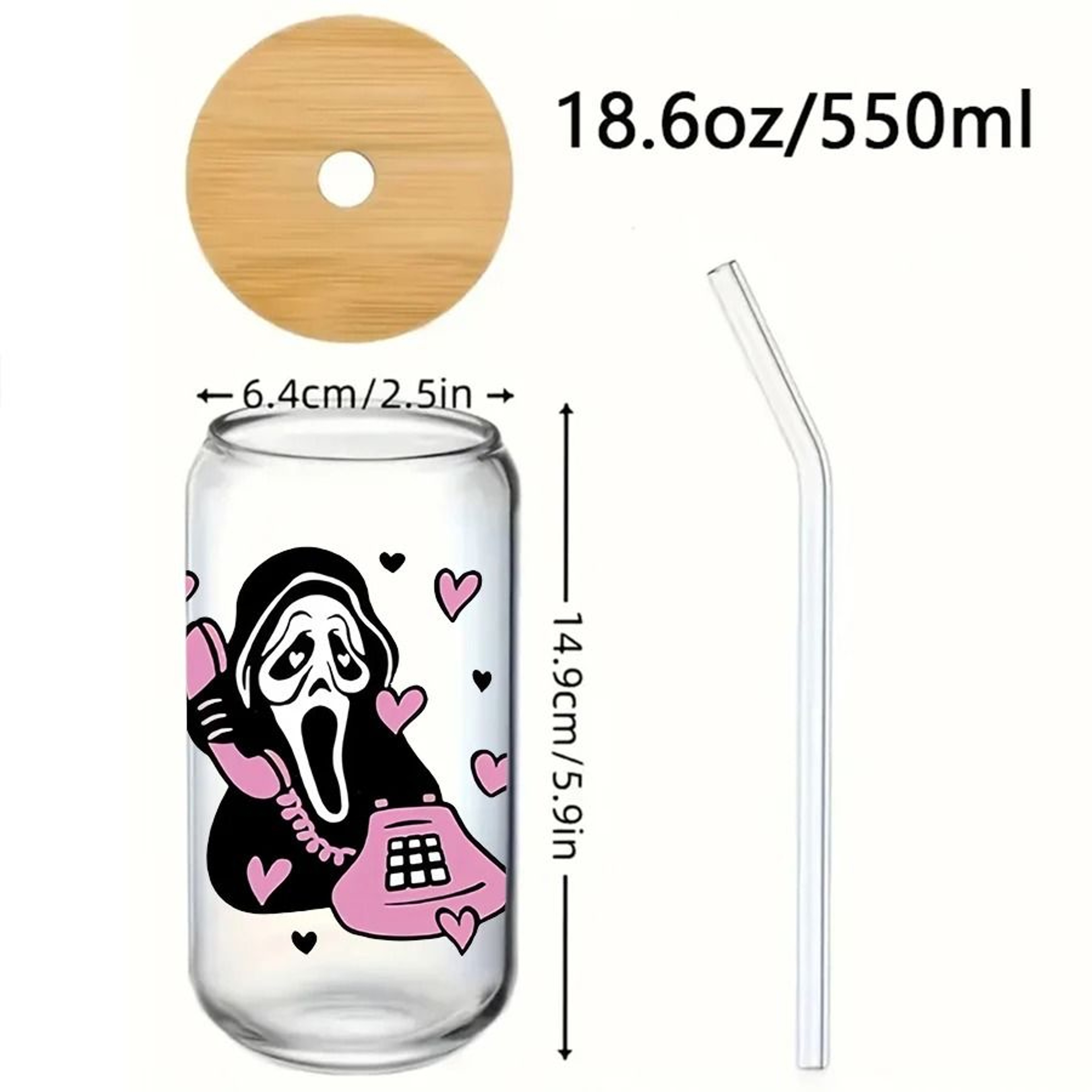 Halloween Party Glass Tumbler Set  HighPerformance 186oz 550ml Festive Coffee  Juice Mugs 1