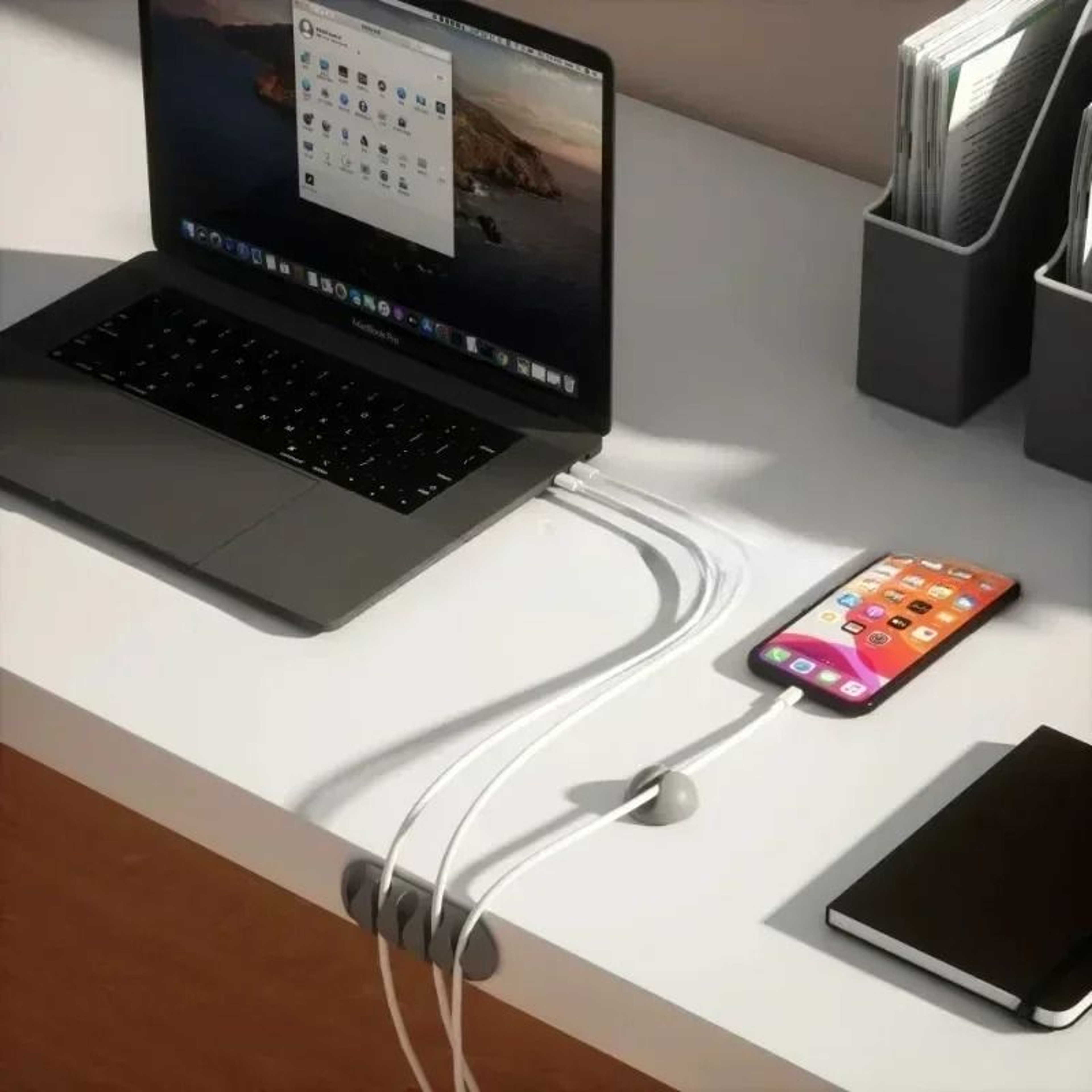 Smart Silicone Cable Holder  HighPerformance Flexible Wire Organizer  Network Cord Management Clip 2