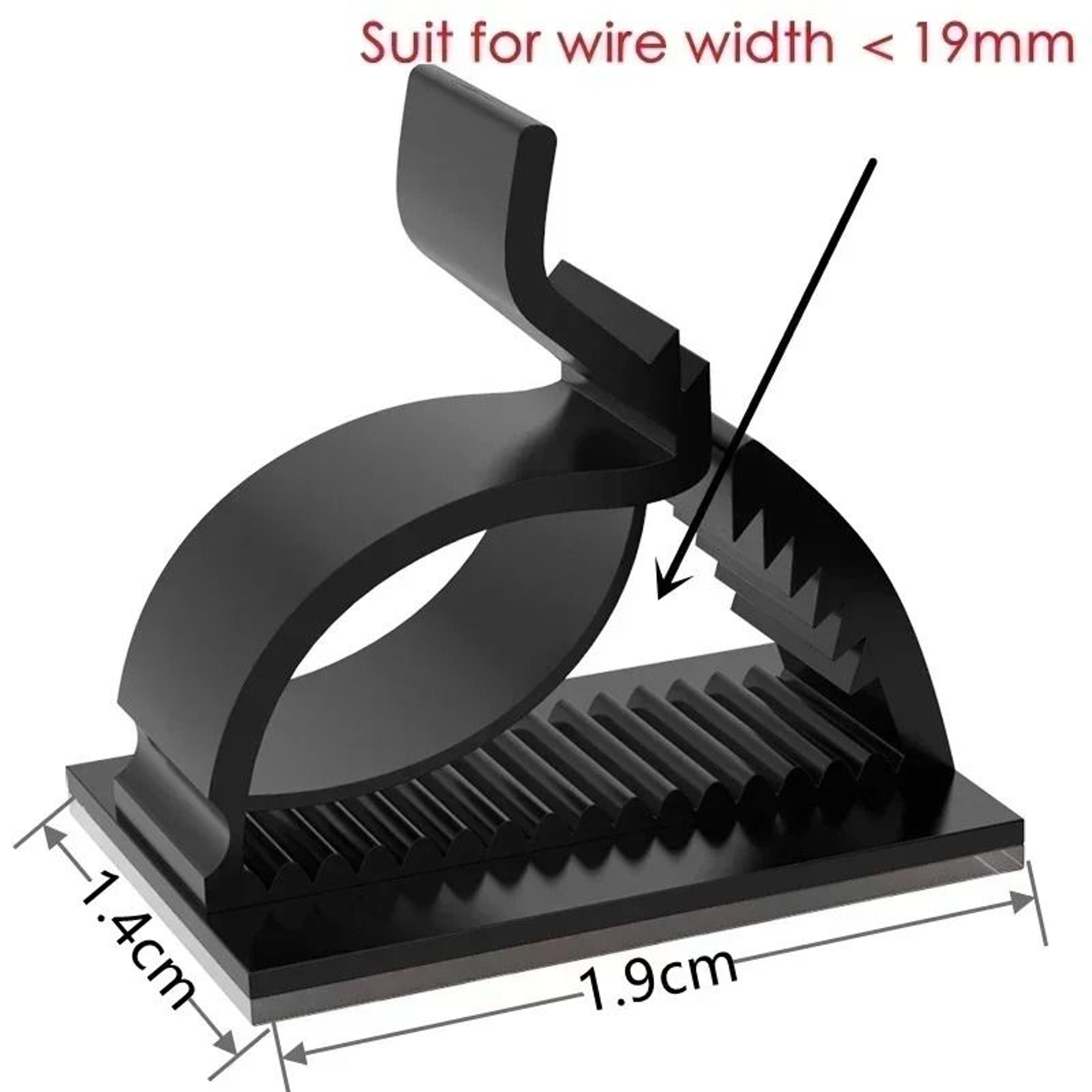 Universal Adjustable SelfAdhesive Cable Clips  HighPerformance Wire Clamps For Desk  Car Management 5