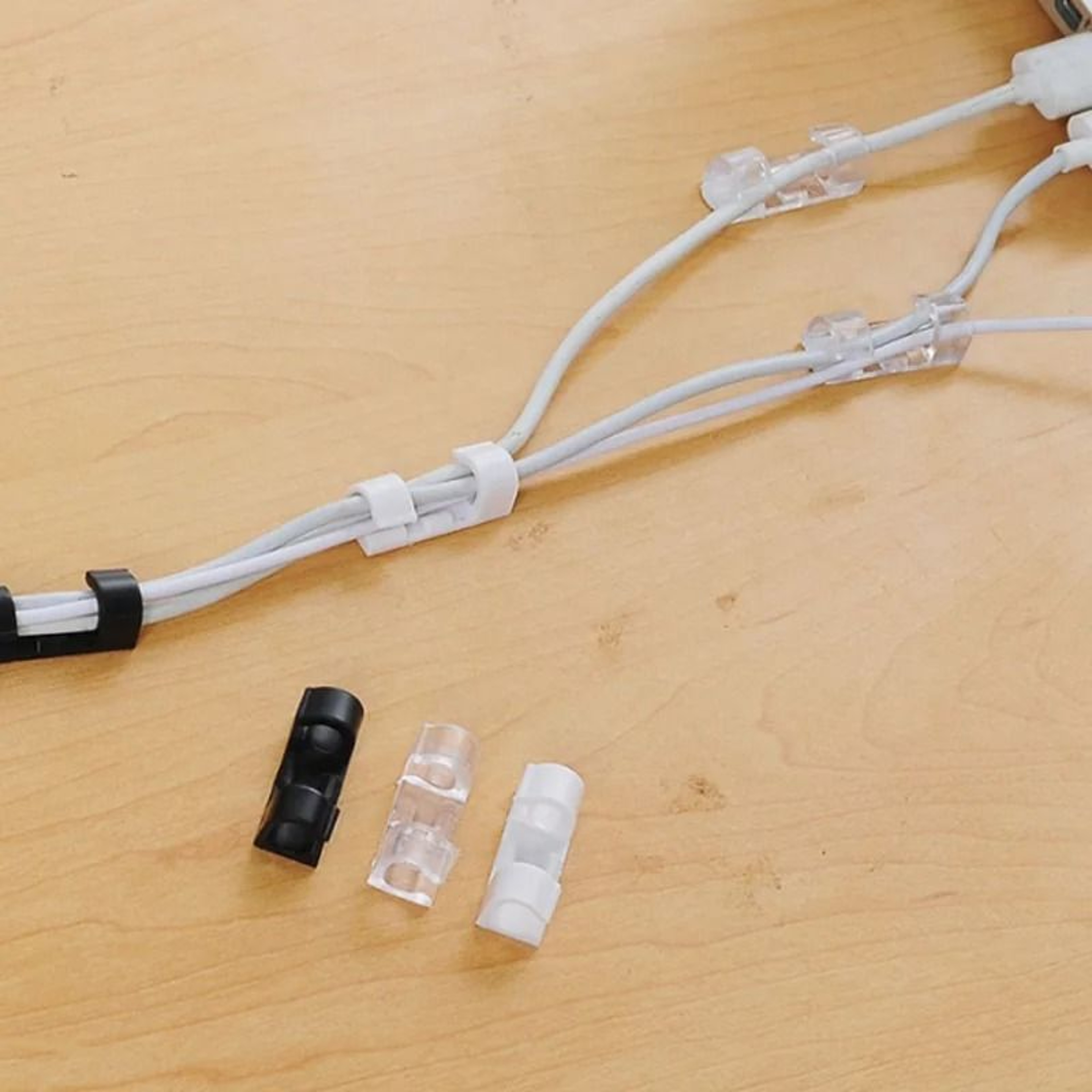 10Piece Charger Cable Organizer  HighPerformance Desktop Tidy Clips  USB Wire Management Holder 1
