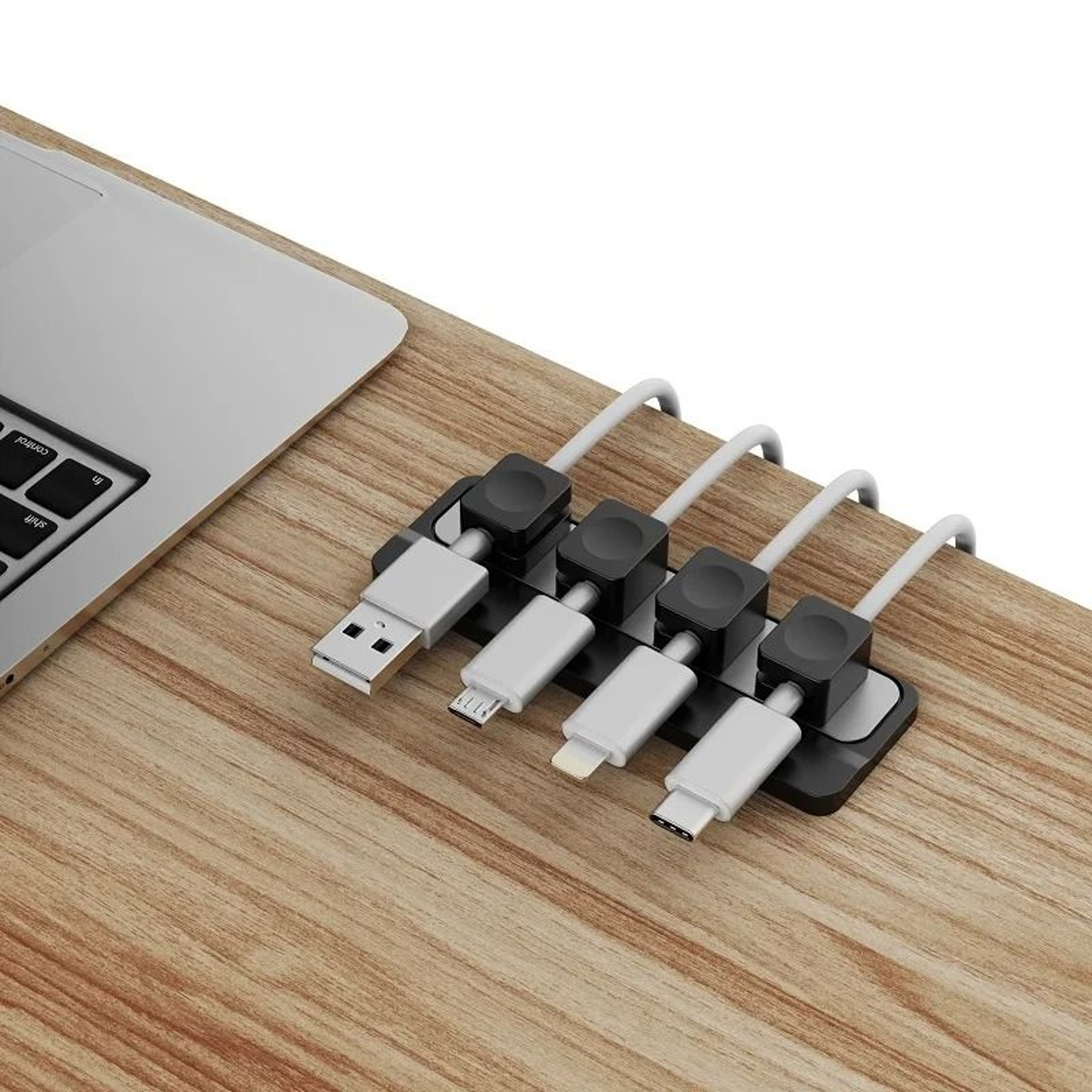 Magnetic Silicone Cable Winder  HighPerformance Solid Color Desk Organizer  USB Line Charger Clip 1