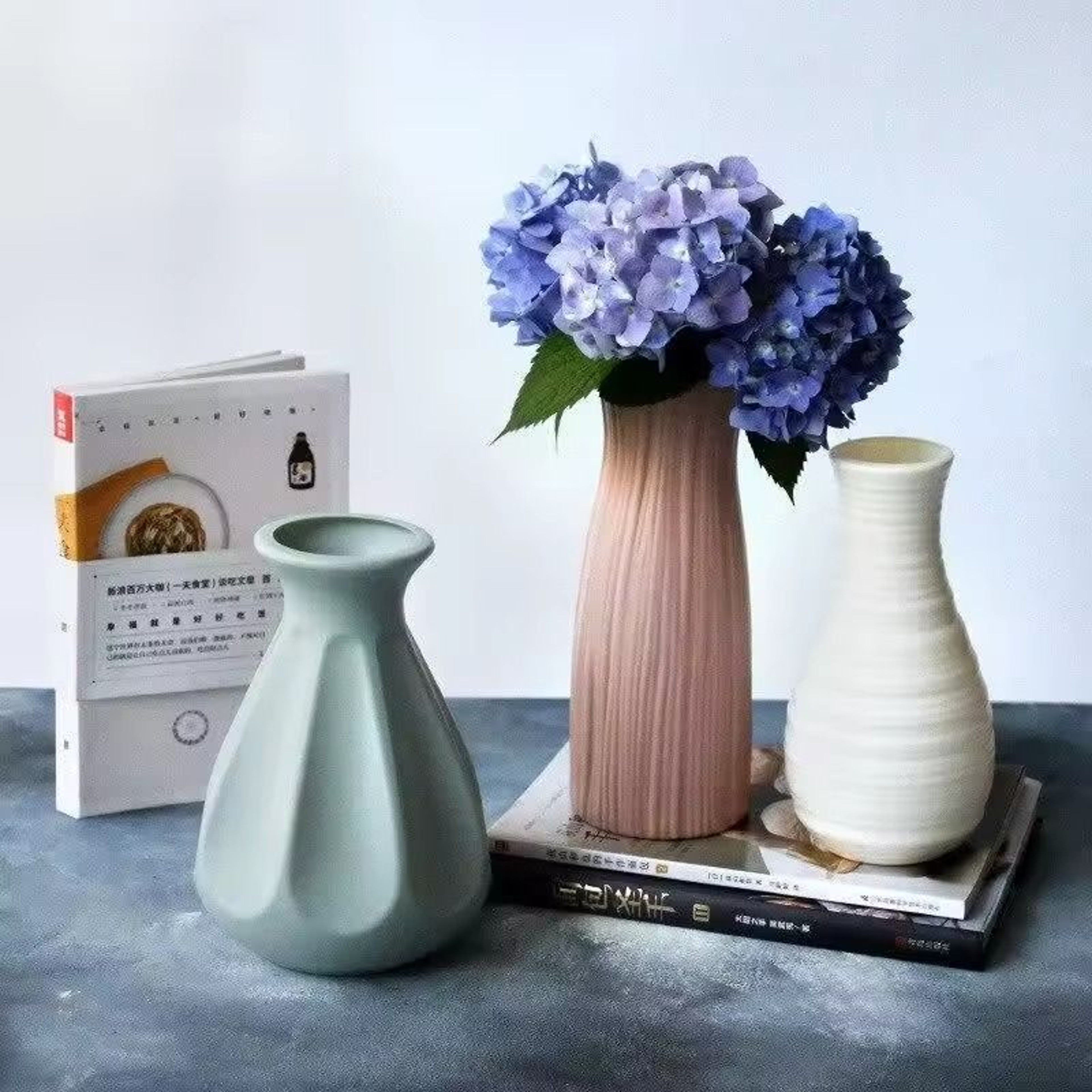 Nordic Imitation Ceramic Plastic Vase  HighPerformance Minimalist Flower Pot  Decor Basket 2