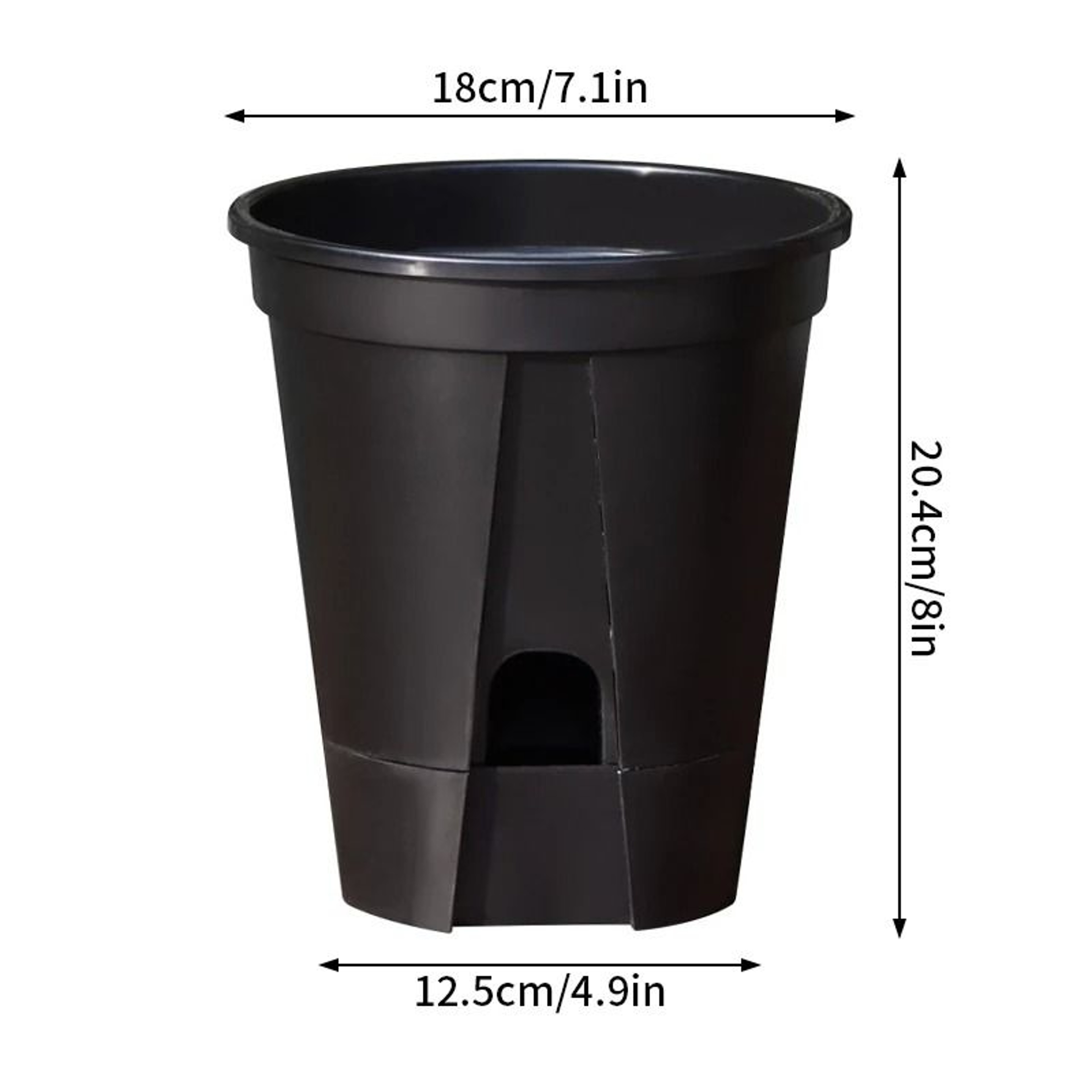 Transparent SelfWatering Plant Pot  HighPerformance Plastic Planter With Precision Drainage Holes 17
