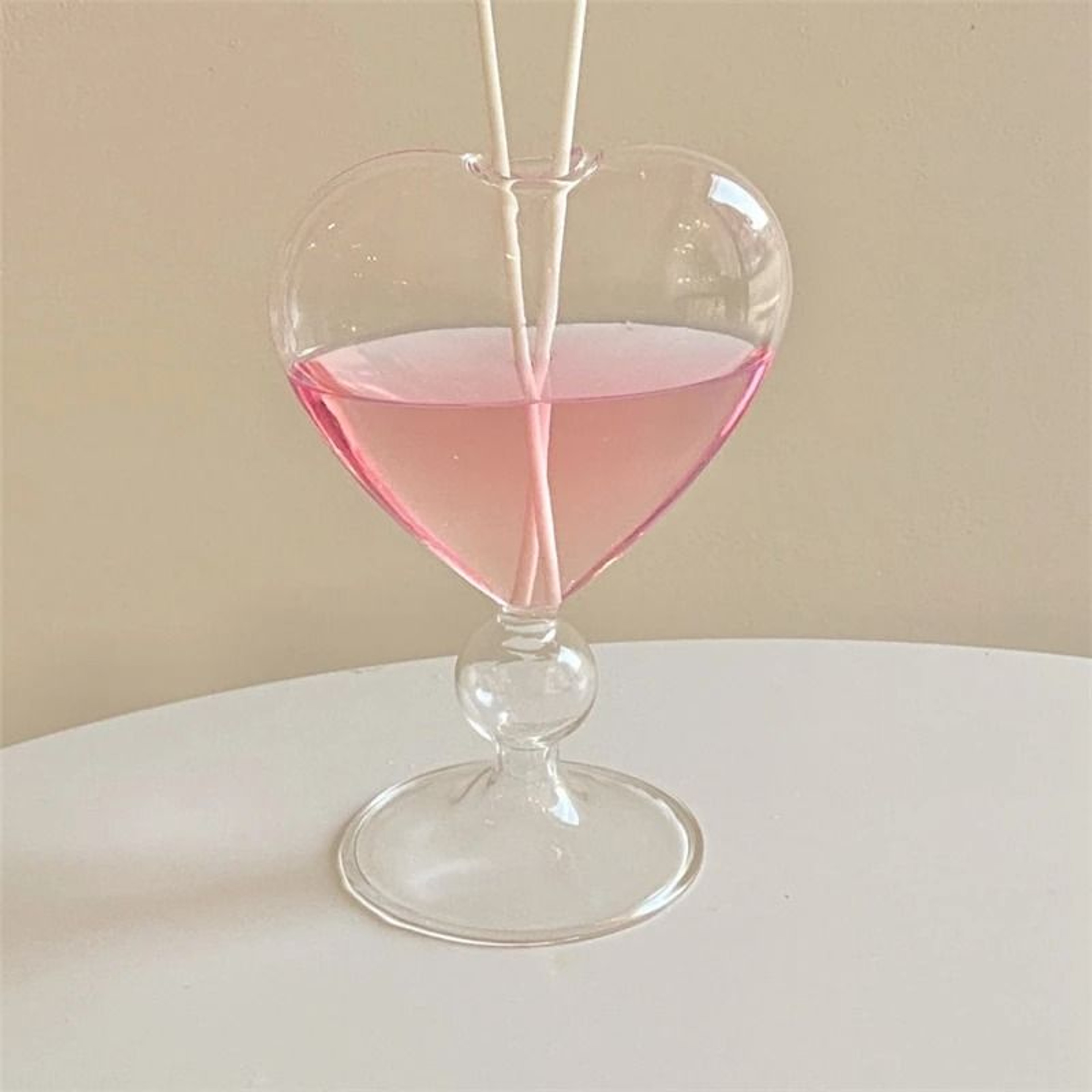 Ins Heart Shape Glass Mug  HighPerformance 220ml Juice  Cocktail Tumbler 7