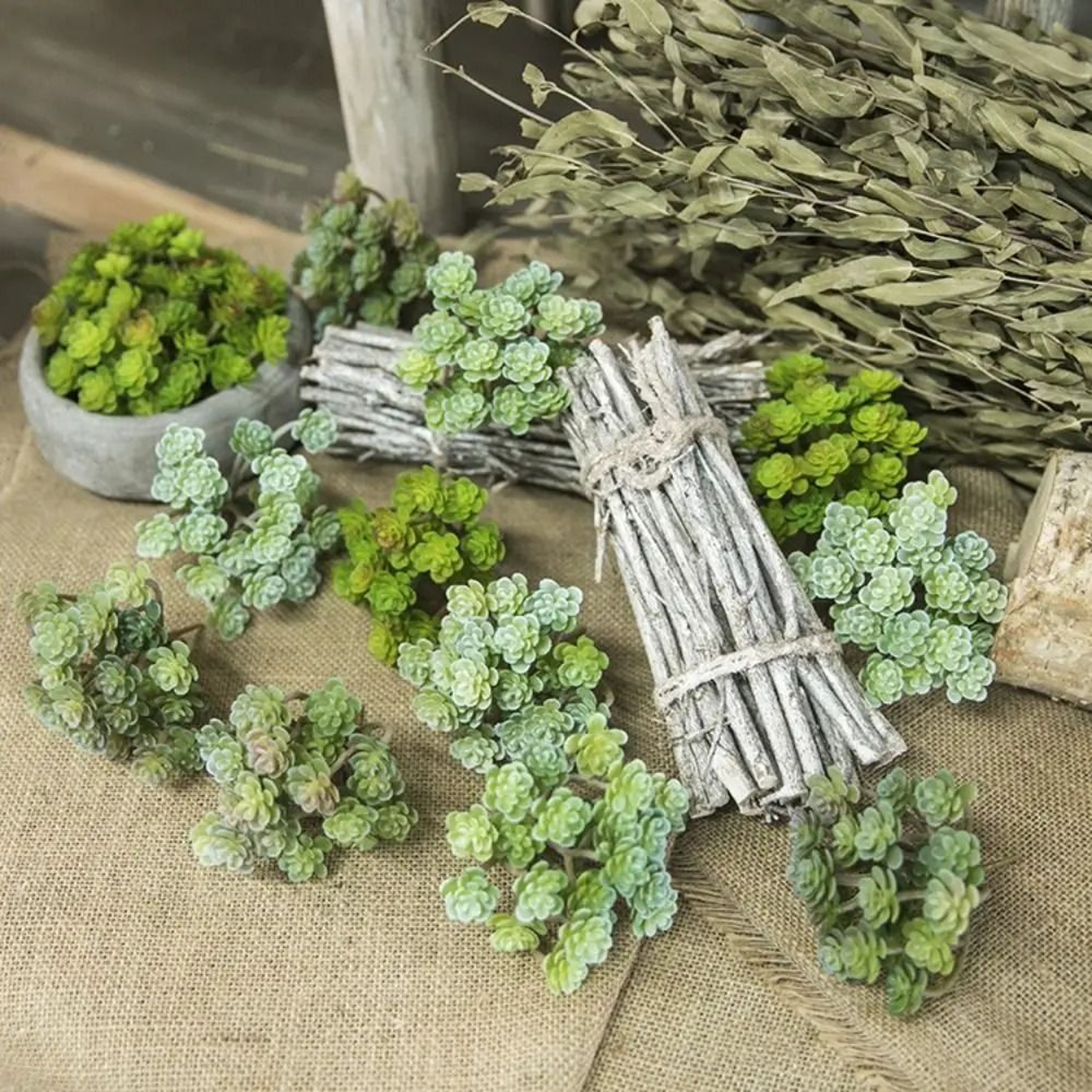 Mini Artificial Cactus Plant  HighPerformance 24Head Realistic Succulent  Real Touch Micro Landscap 2