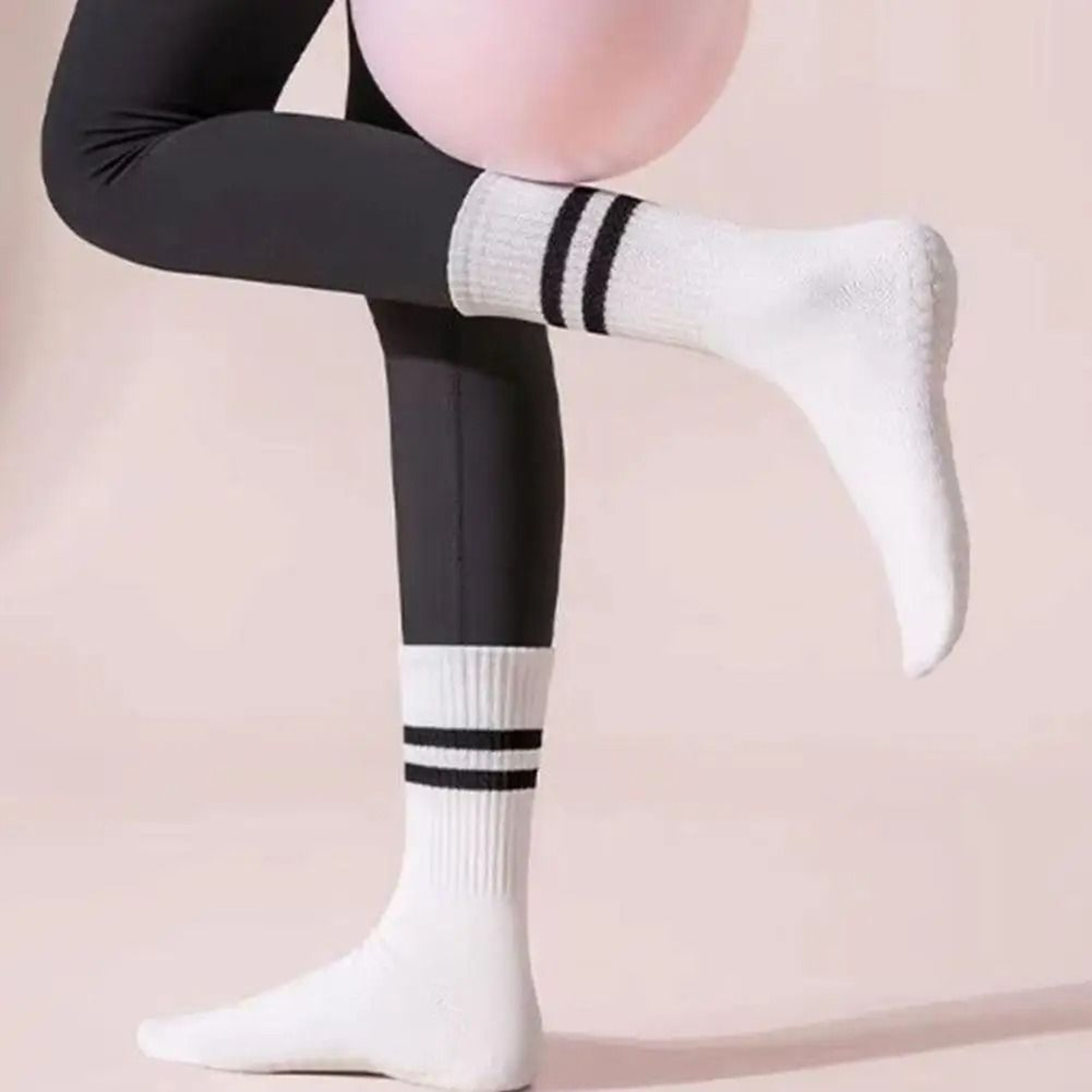 Professional MidTube Sports Socks  HighPerformance NonSlip Silicone Fitness Socks  Gym Pilates Yoga 2