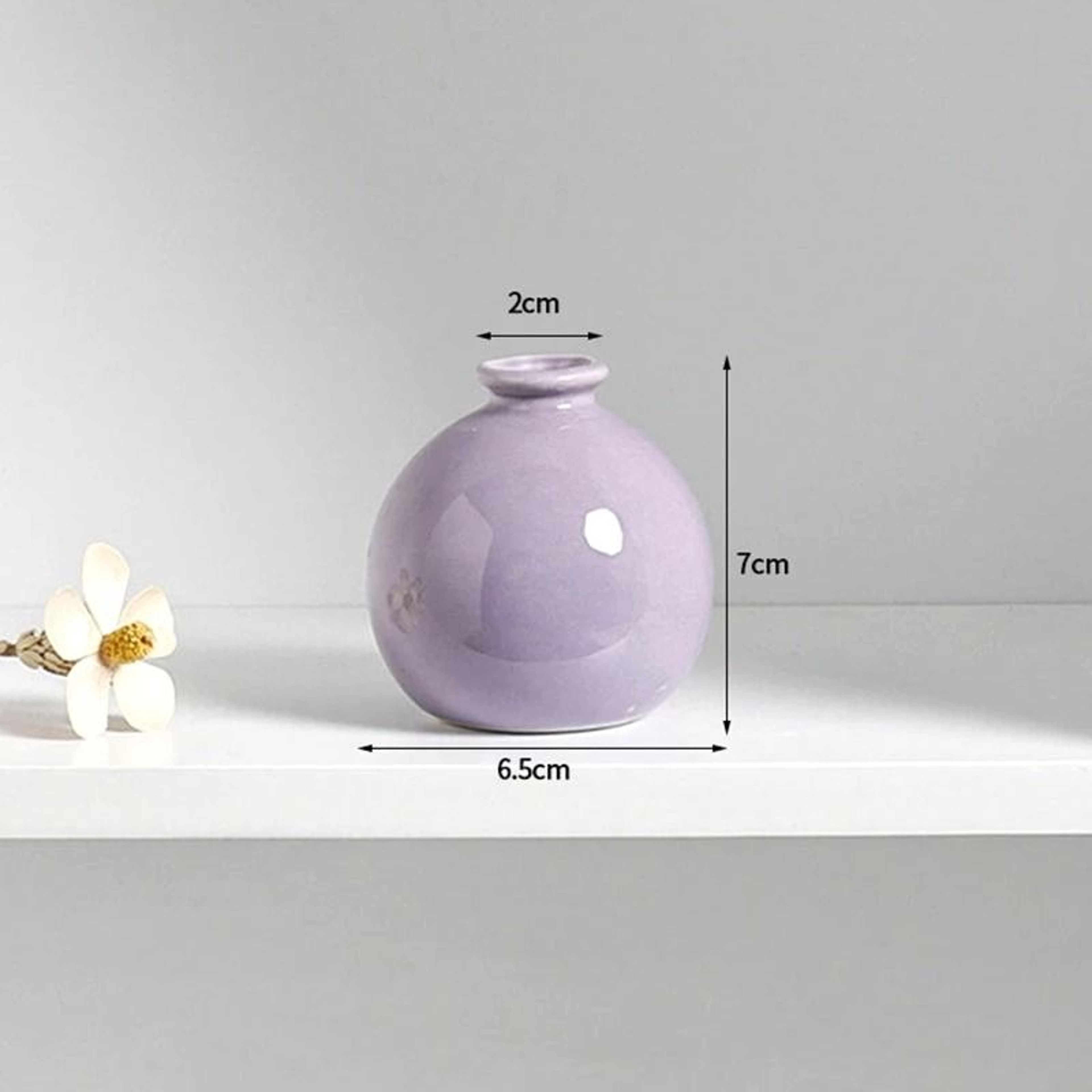Korean Style Ceramic Bud Vase  HighPerformance Mini Flower Vase  Single Stem Decorative Floral Hold 15