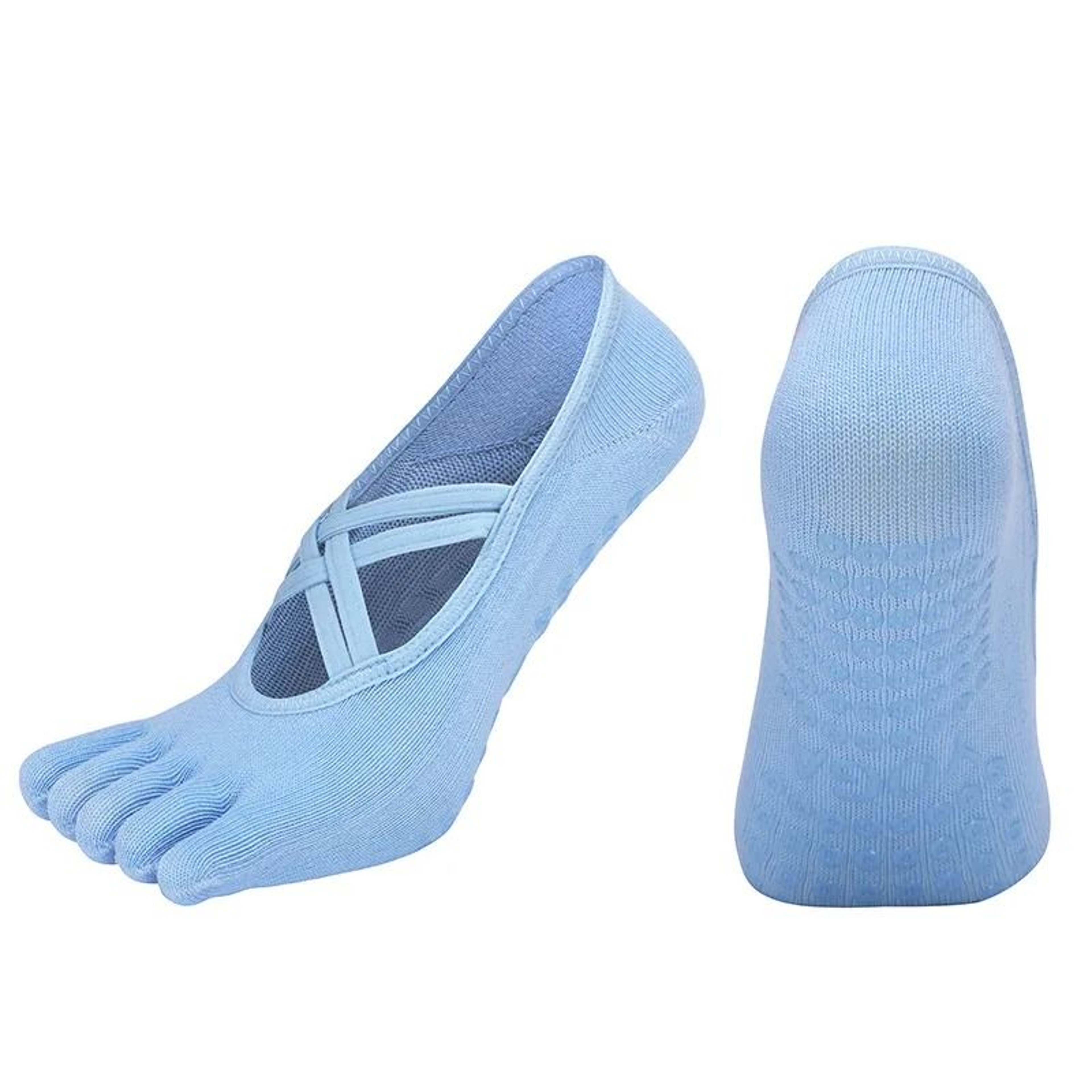 FiveToe AntiSlip Pilates Socks  HighPerformance Silicone Grip Yoga Socks  Bandage Fitness Sports Co 13