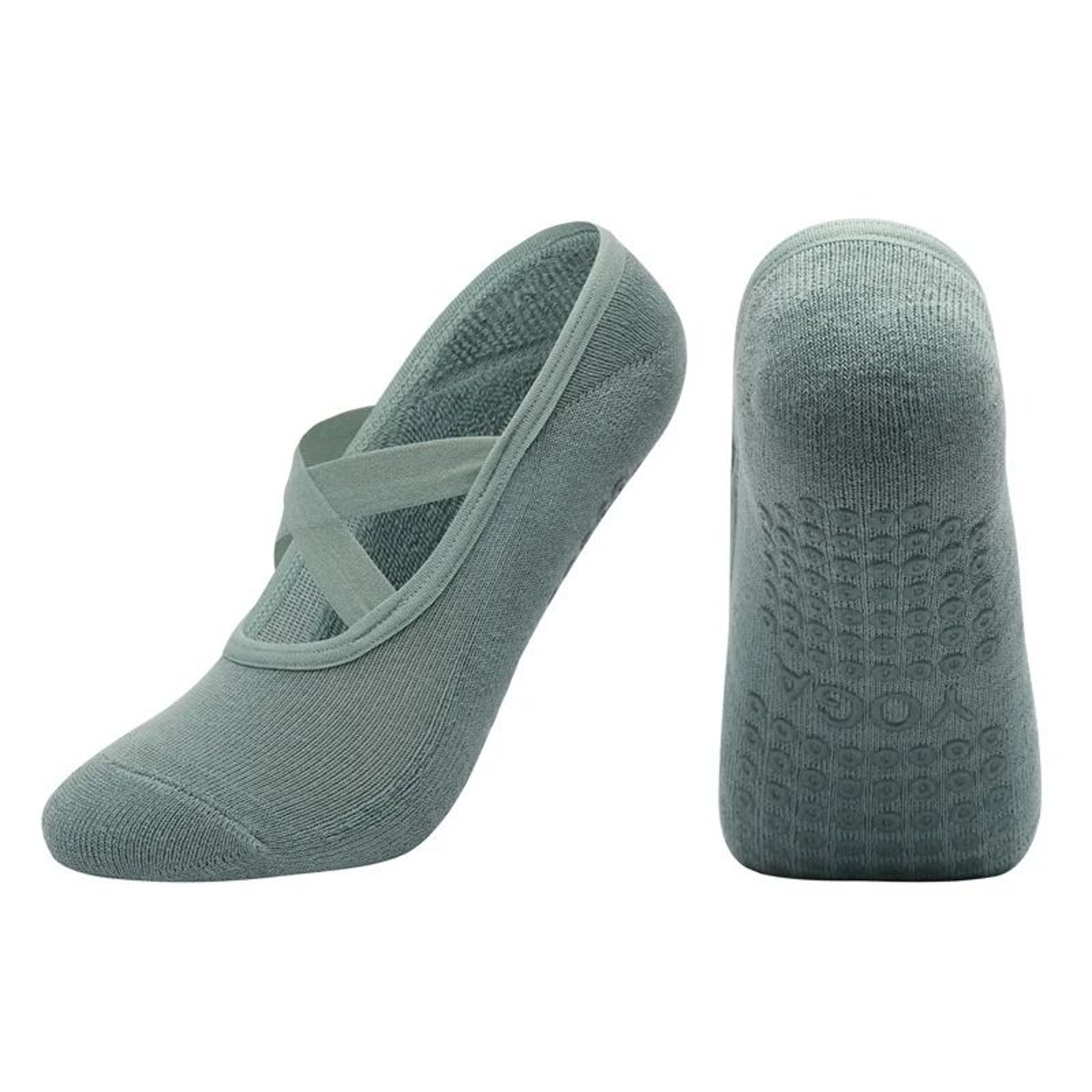 Women Breathable Towel Bottom Yoga Socks Silicone Non Slip Bandage Pilates Ladies Ballet Dance Sock 17