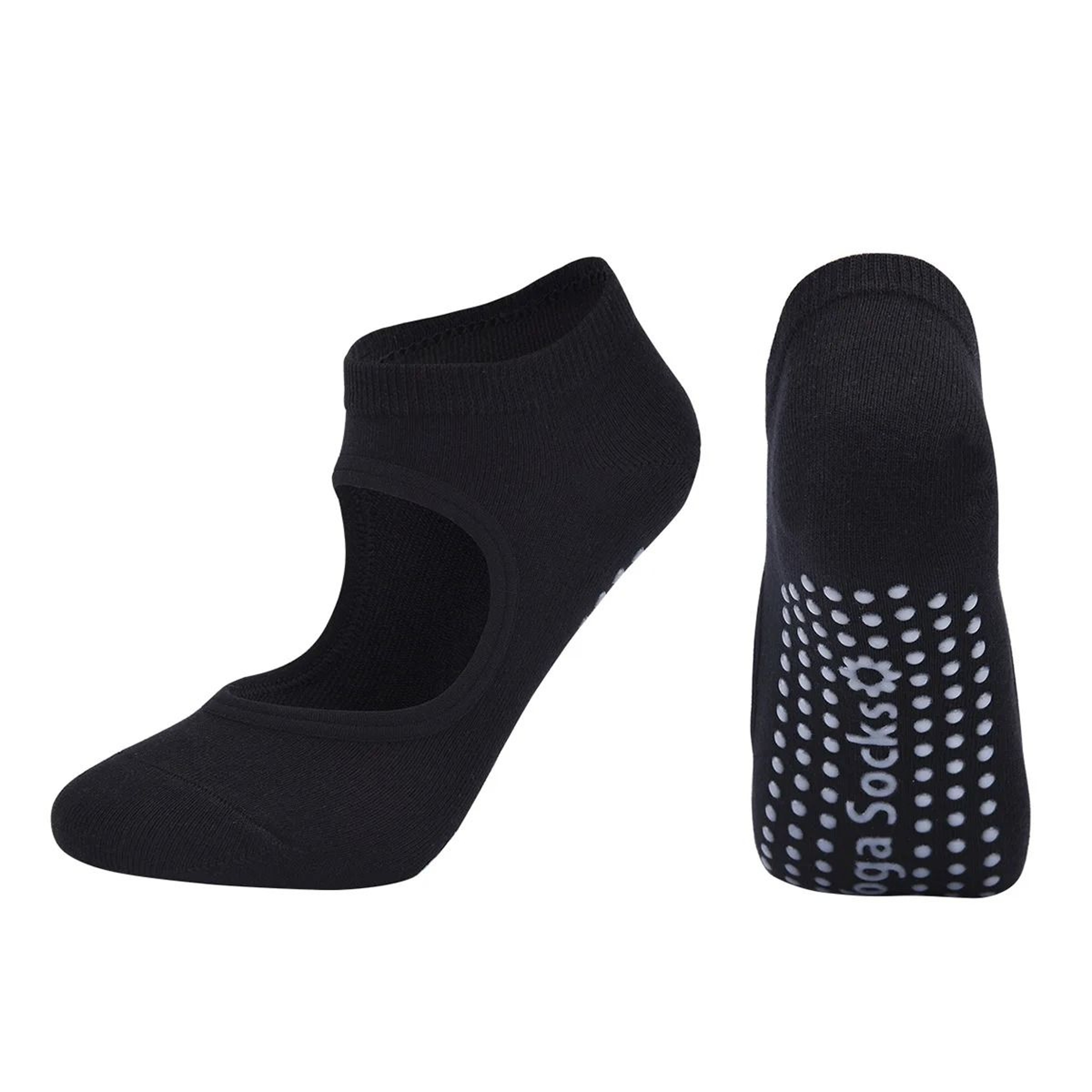 Silicone Anti Slip Backless Yoga Socks Women Pilates Indoor Dance Ballet Fitness Sports Socks 23