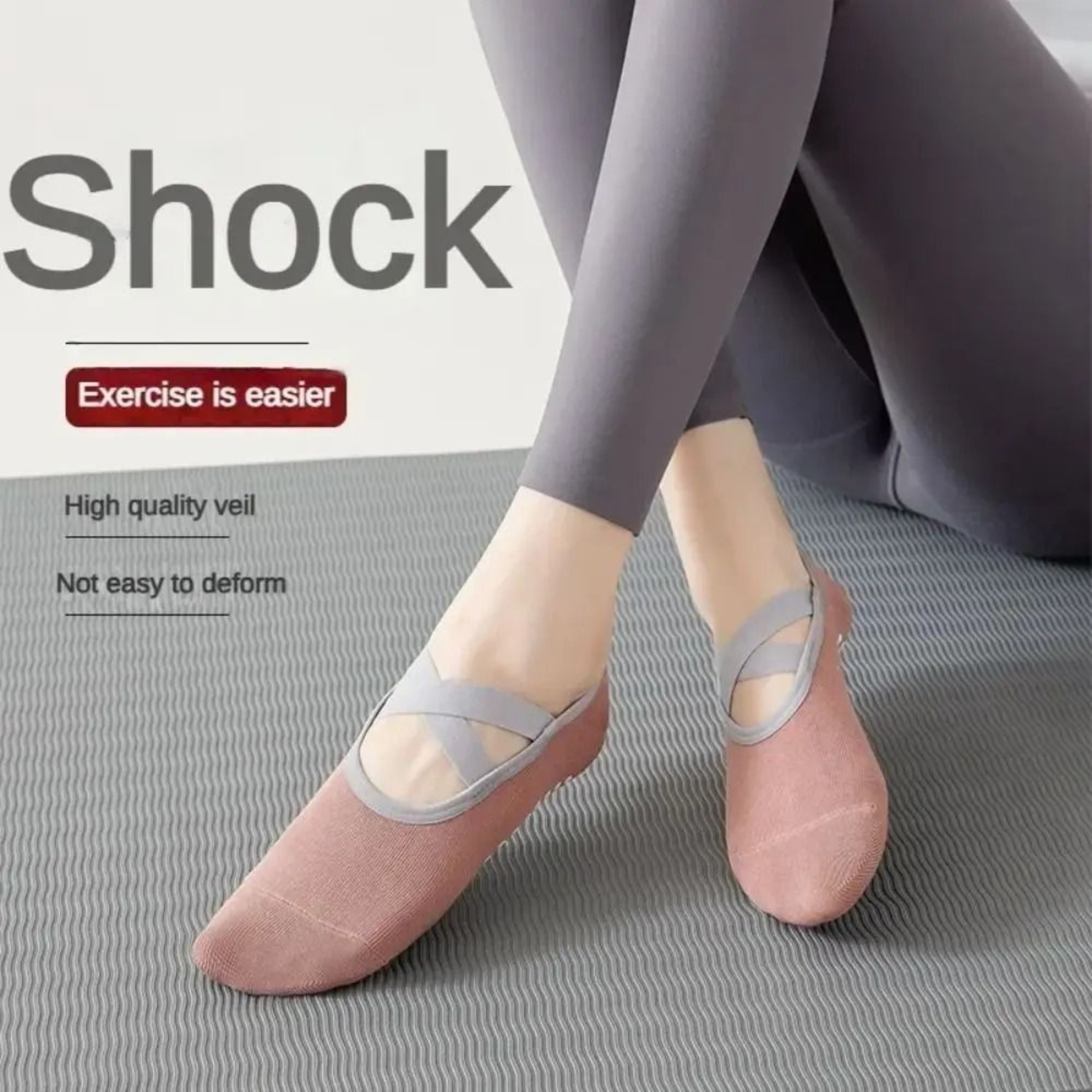 Professional Silicone Non Slip Yoga Socks Backless Breathable Sports Socks Elastic Pilates Socks Wo 4