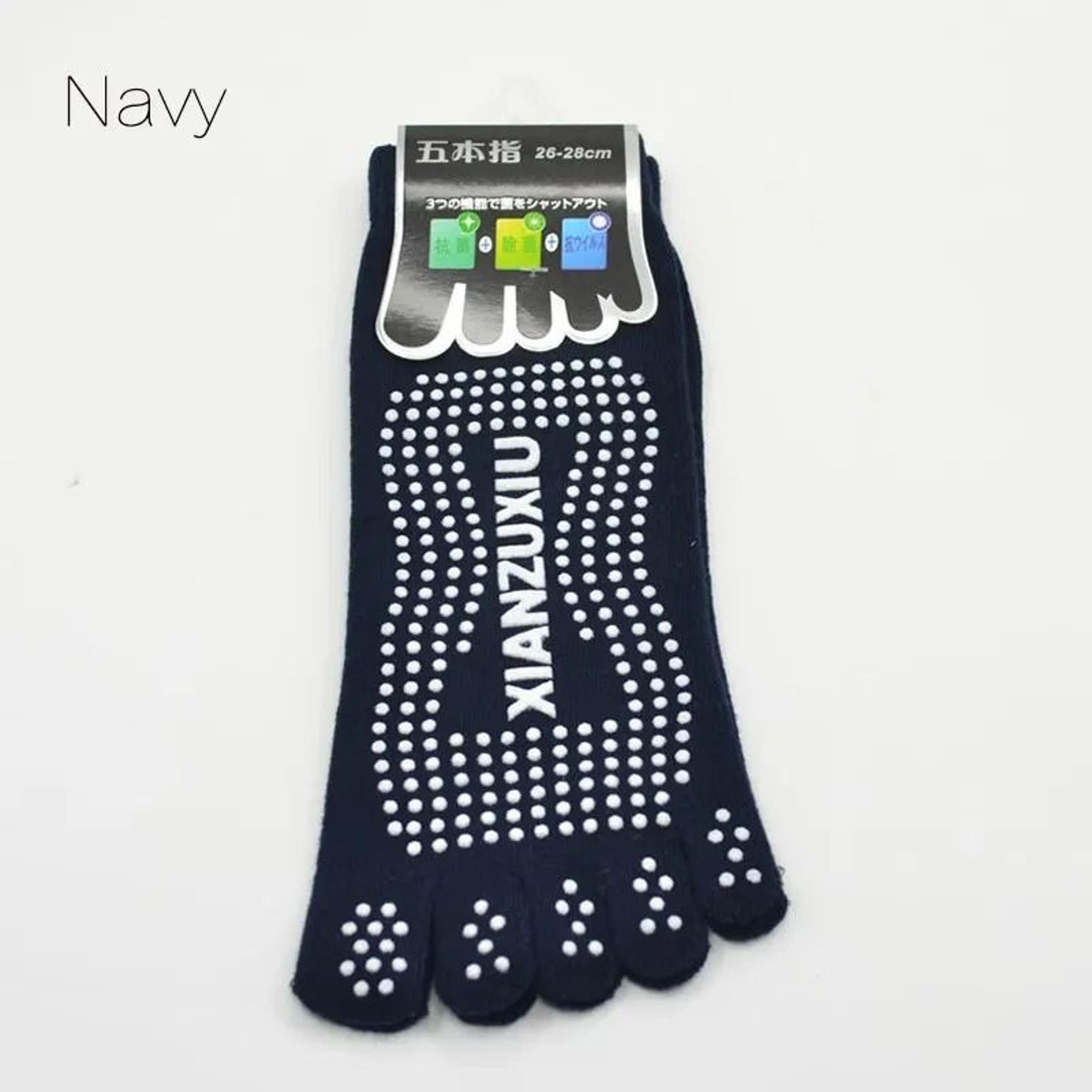 Mens Professional Wholesale Cotton Five Finger Massage Yoga Socks Breathable Non Slip Pilates Sport 10