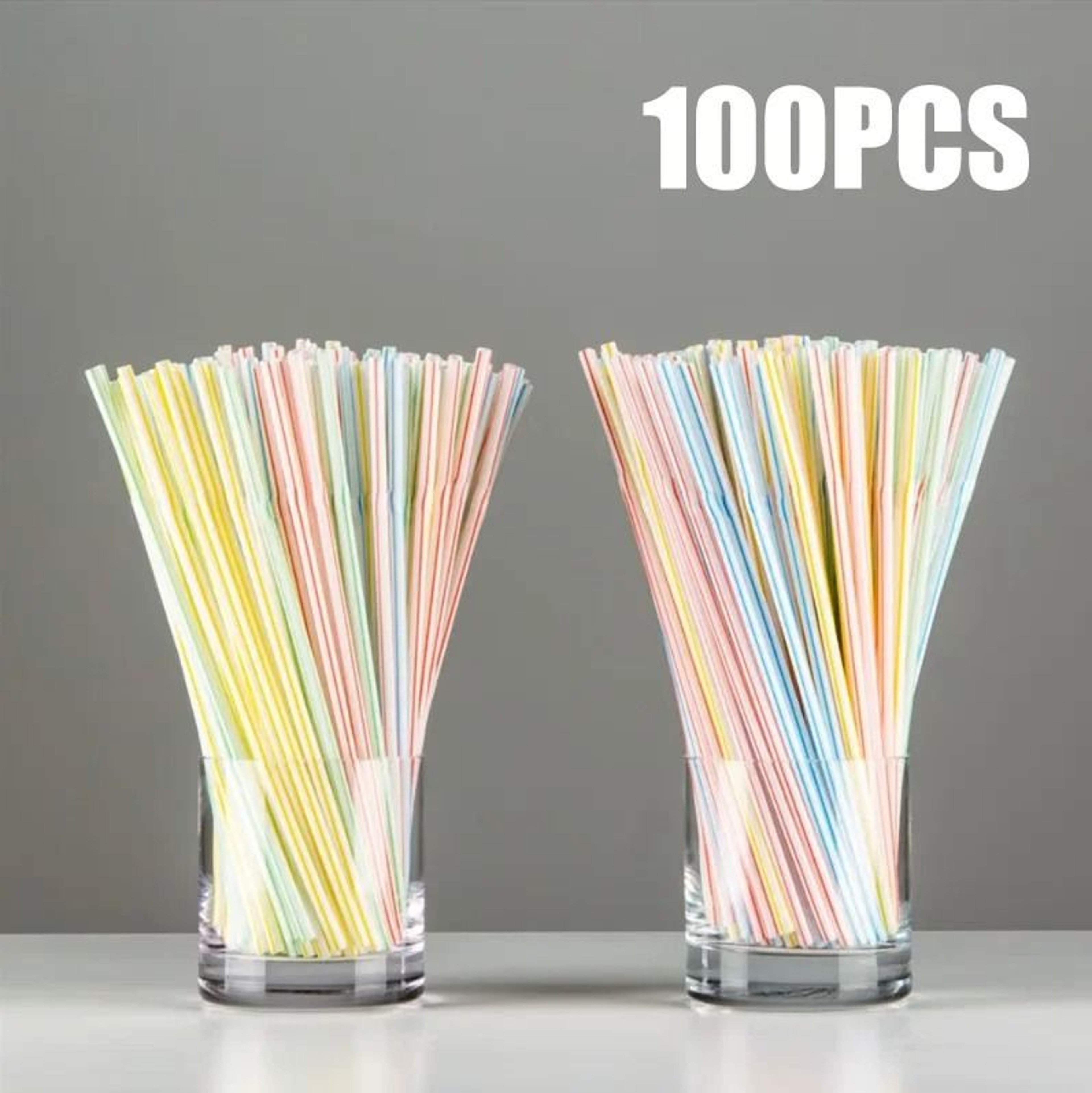 Multicolor Fluorescent Straws  Bendable Drinking Straws For Wedding Decor  Party Supplies 7