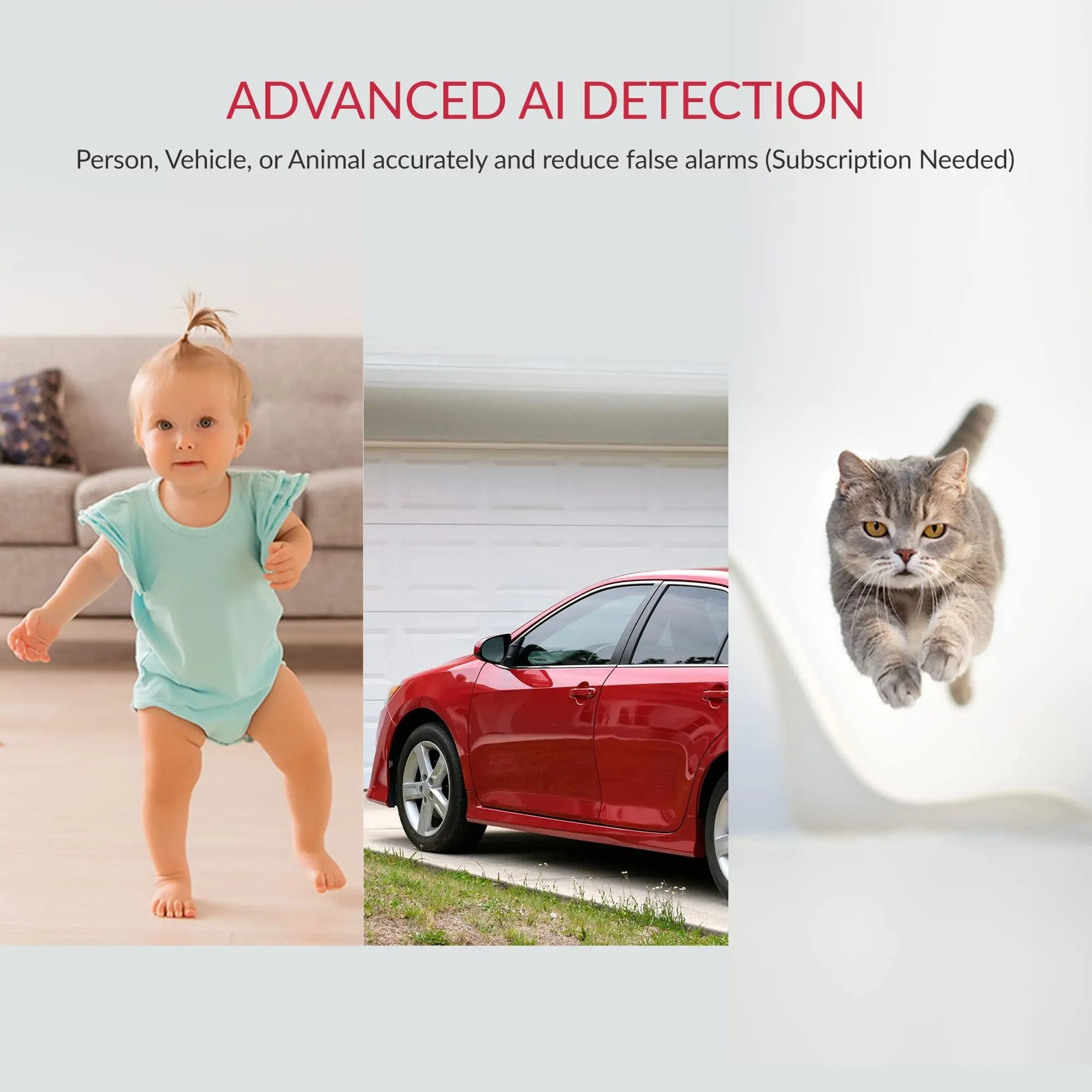 YI Pro 3pc Kit  2K Smart Home Security Camera System With Night Vision  Baby Monitor 0