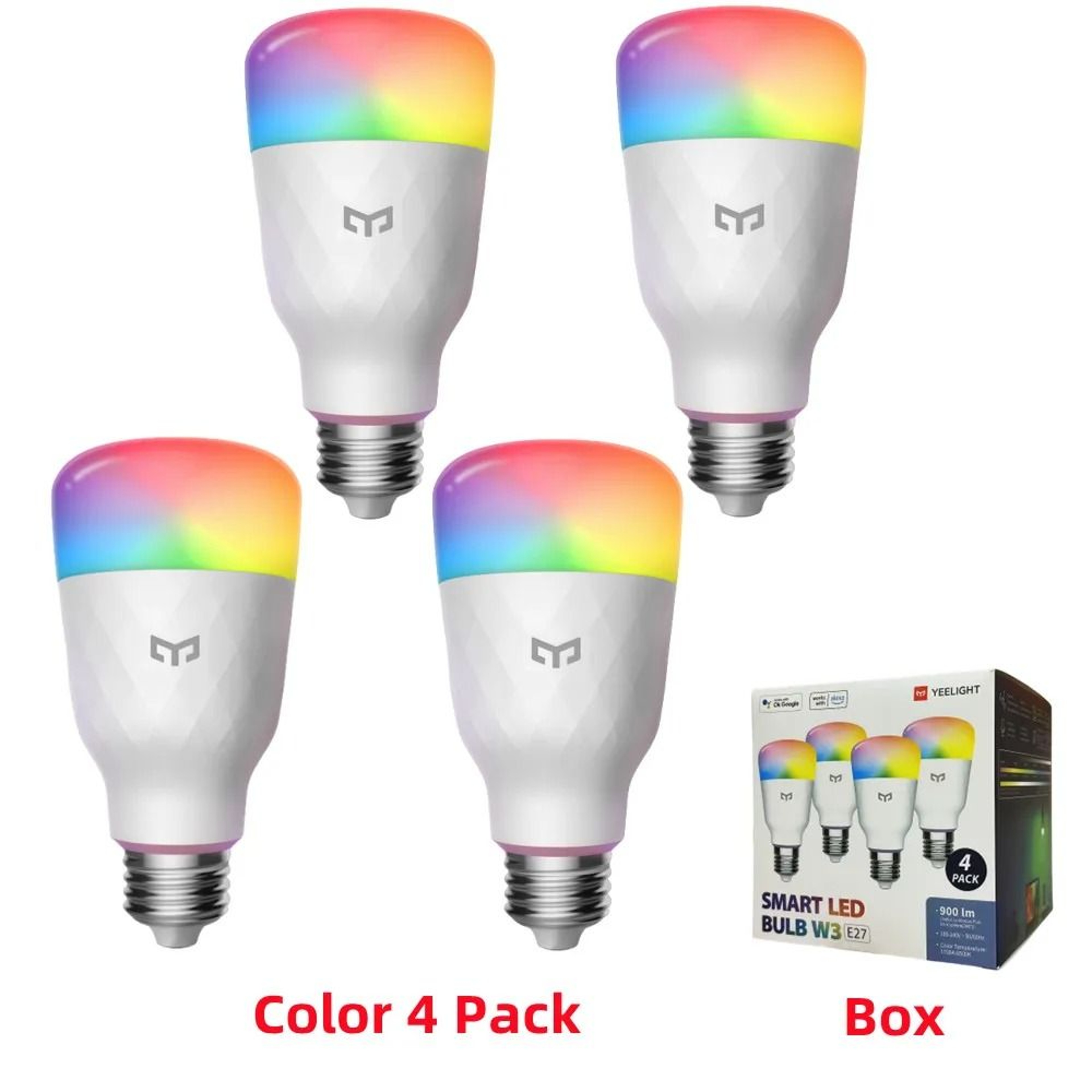 Yeelight Smart LED Bulb W3 E26  Global Version Dimmable WiFi Light With Voice Control 15