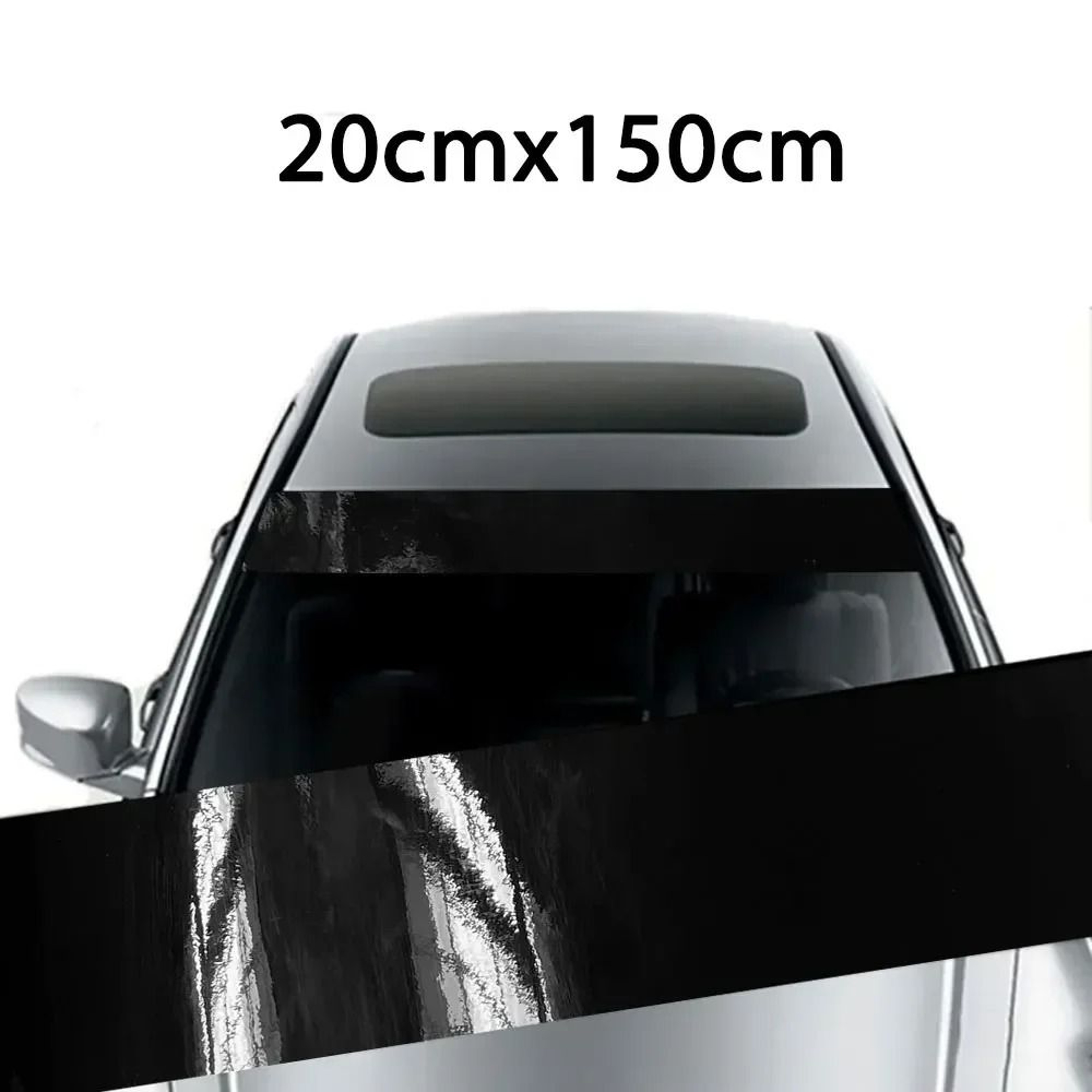3D Mesh Car Sunshade Sticker  One Way Vision Fly Eye Vinyl Film For Front Windshield 8