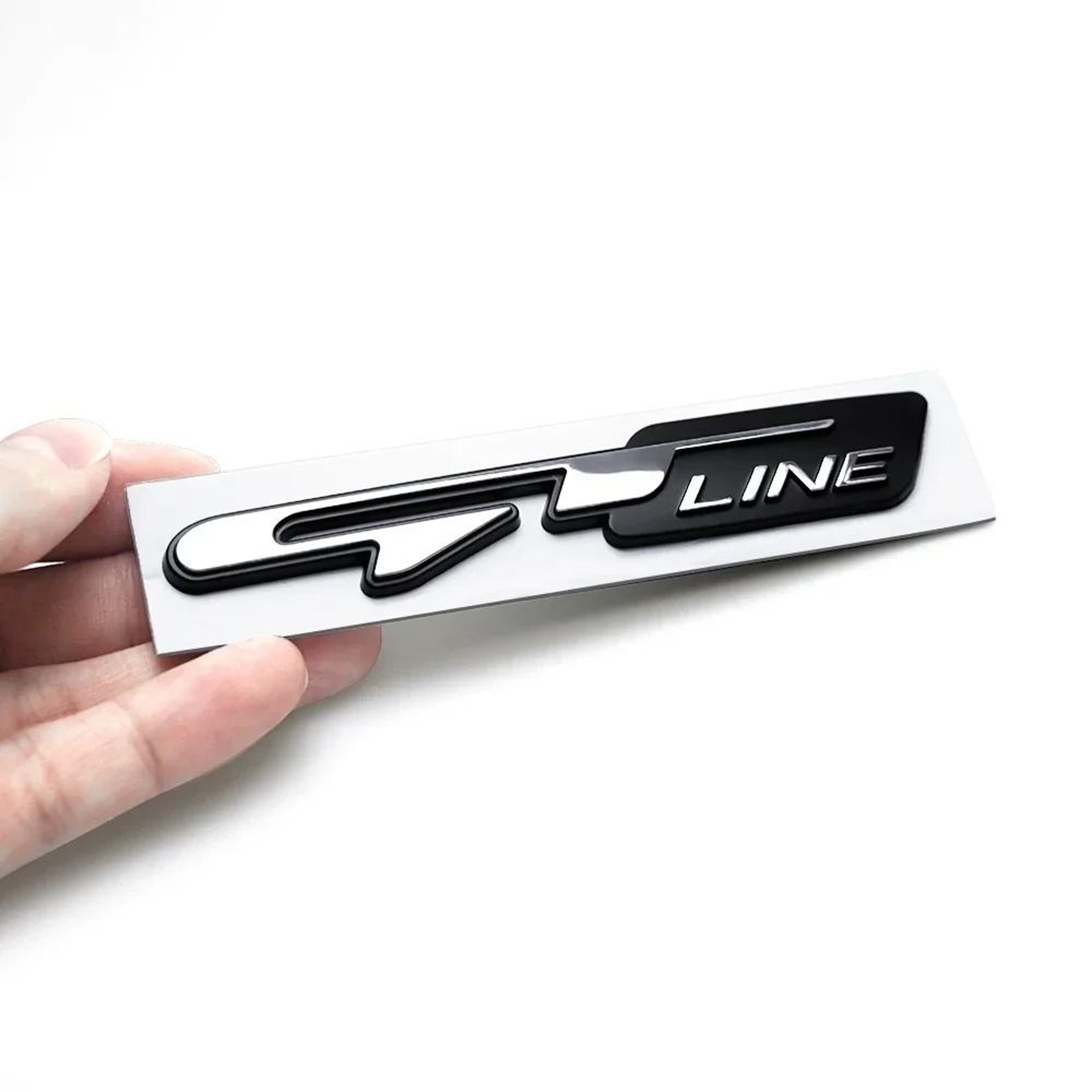 3D GT Line Fender  Trunk Emblem  Premium Chrome Body Badge For Kia Peugeot  Performance Vehicles 6