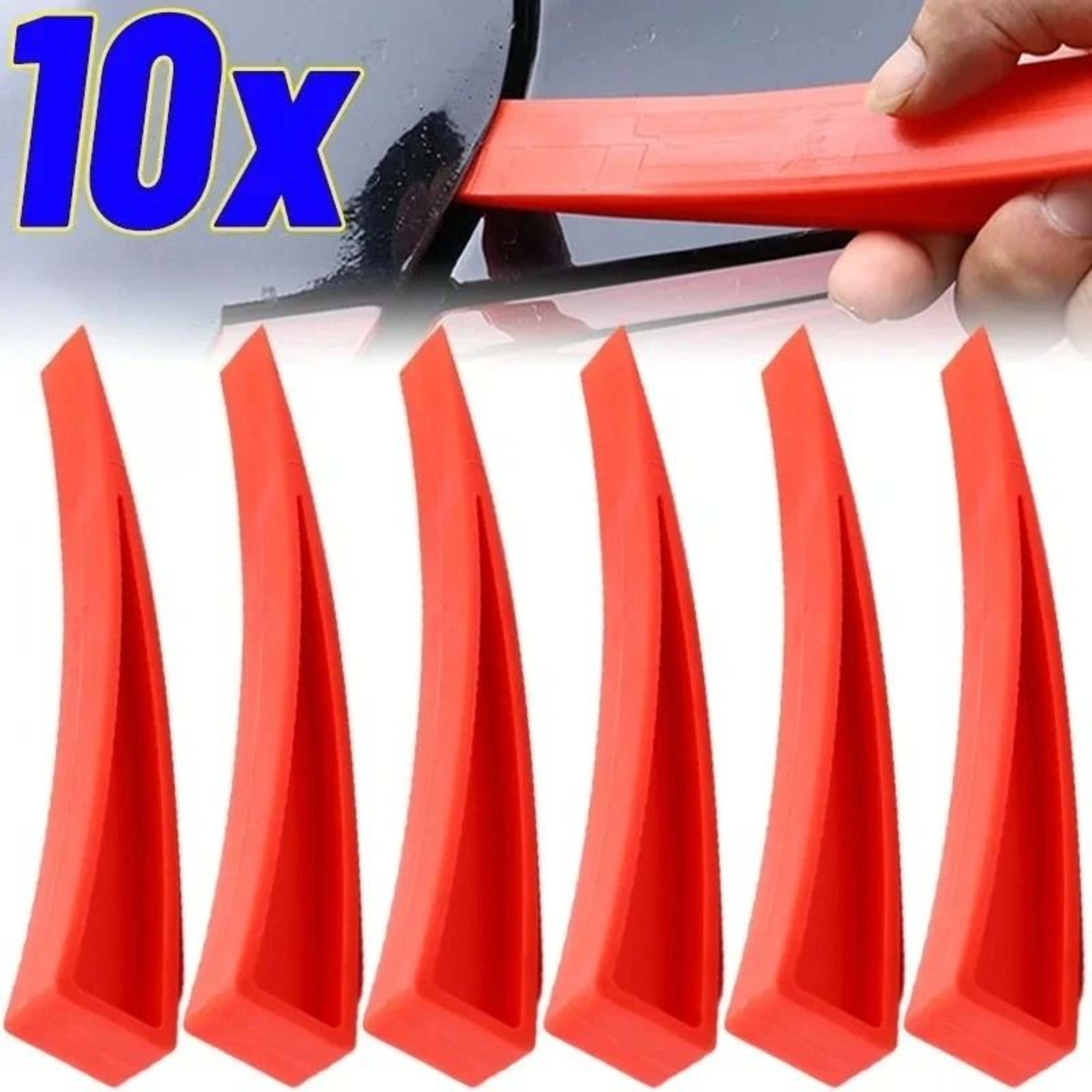 Red Car Door Wedge Tool  Professional Paintless Dent Removal  Window Gap Spreader 0