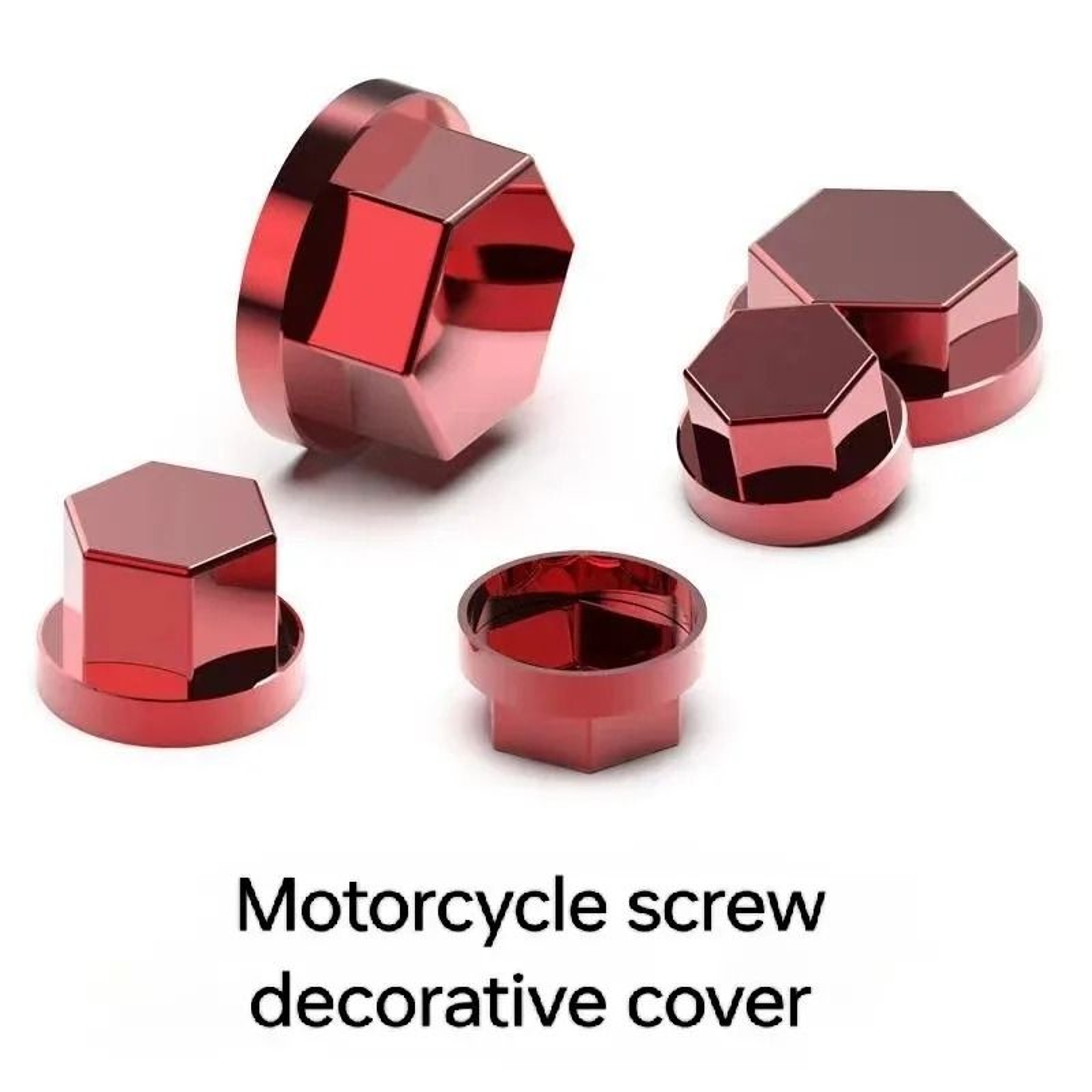 Universal Motorcycle Screw Decorative Cover  RustPrevention Bolt Cap  Aesthetic Enhancement 1