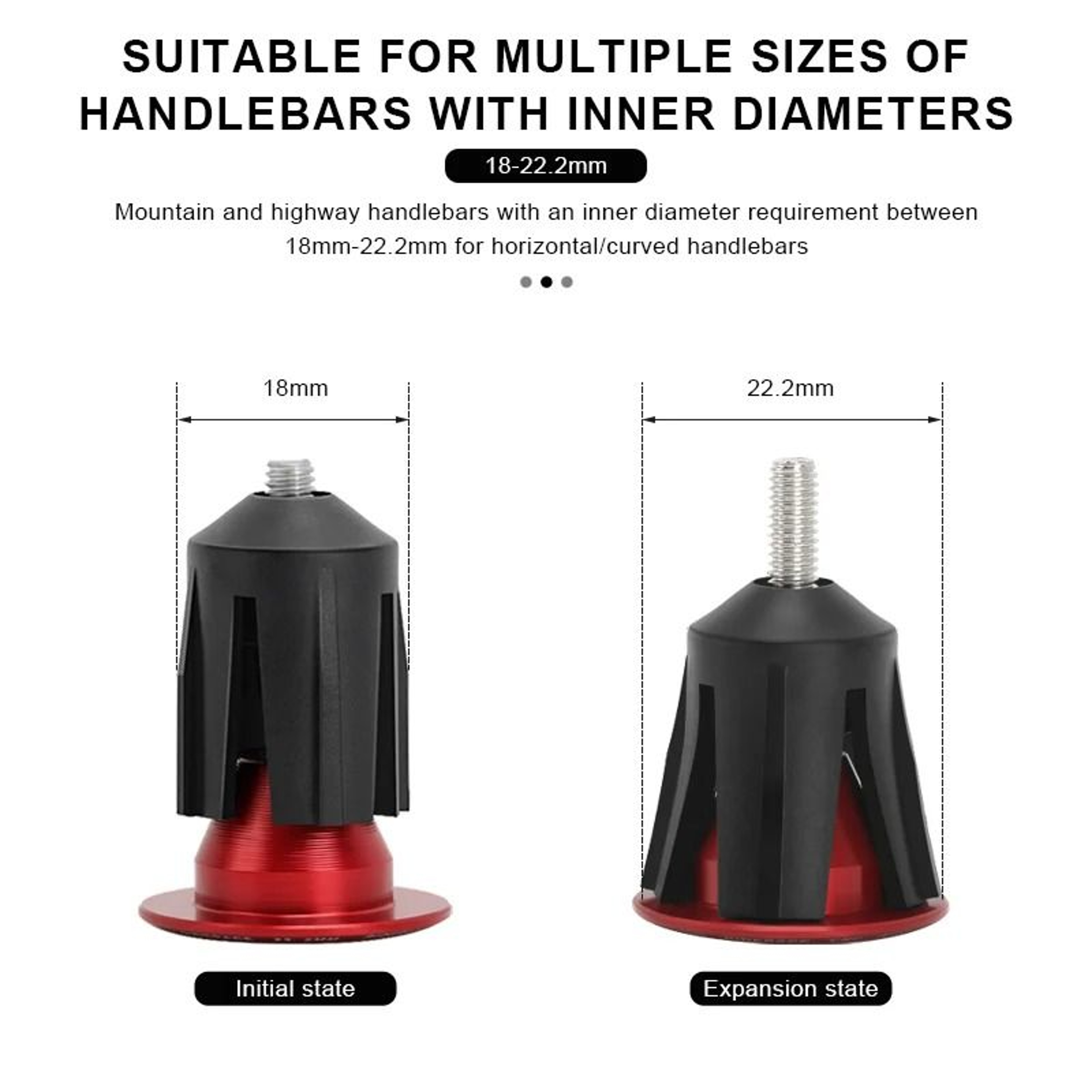 1 Pair Aluminum Alloy Bicycle Handlebar End Plugs  PrecisionEngineered End Caps For Road  Mountain  5