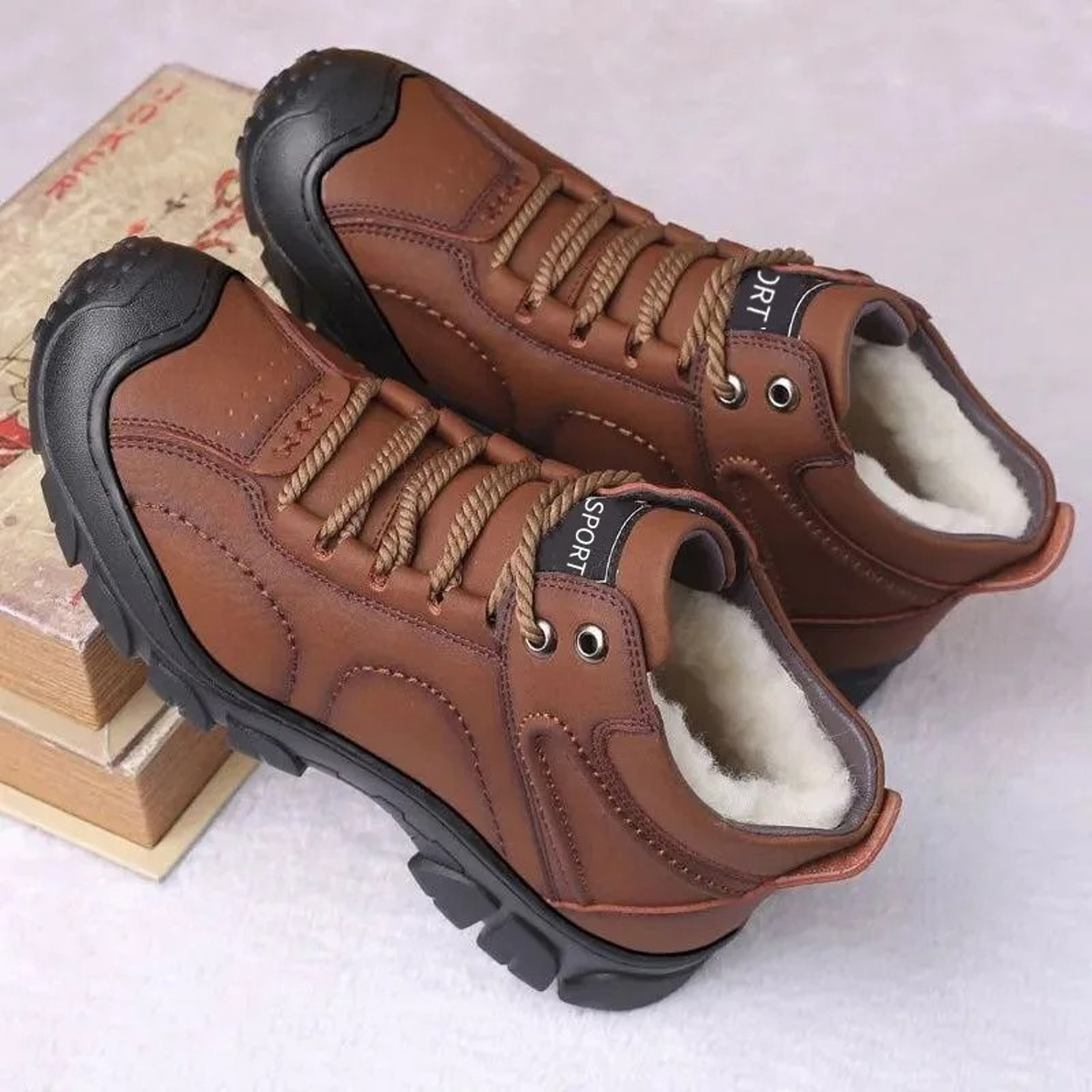 Men's Winter Snow Boots – Waterproof, Warm, Non-Slip Outdoor Boots for Work & Play – view 4