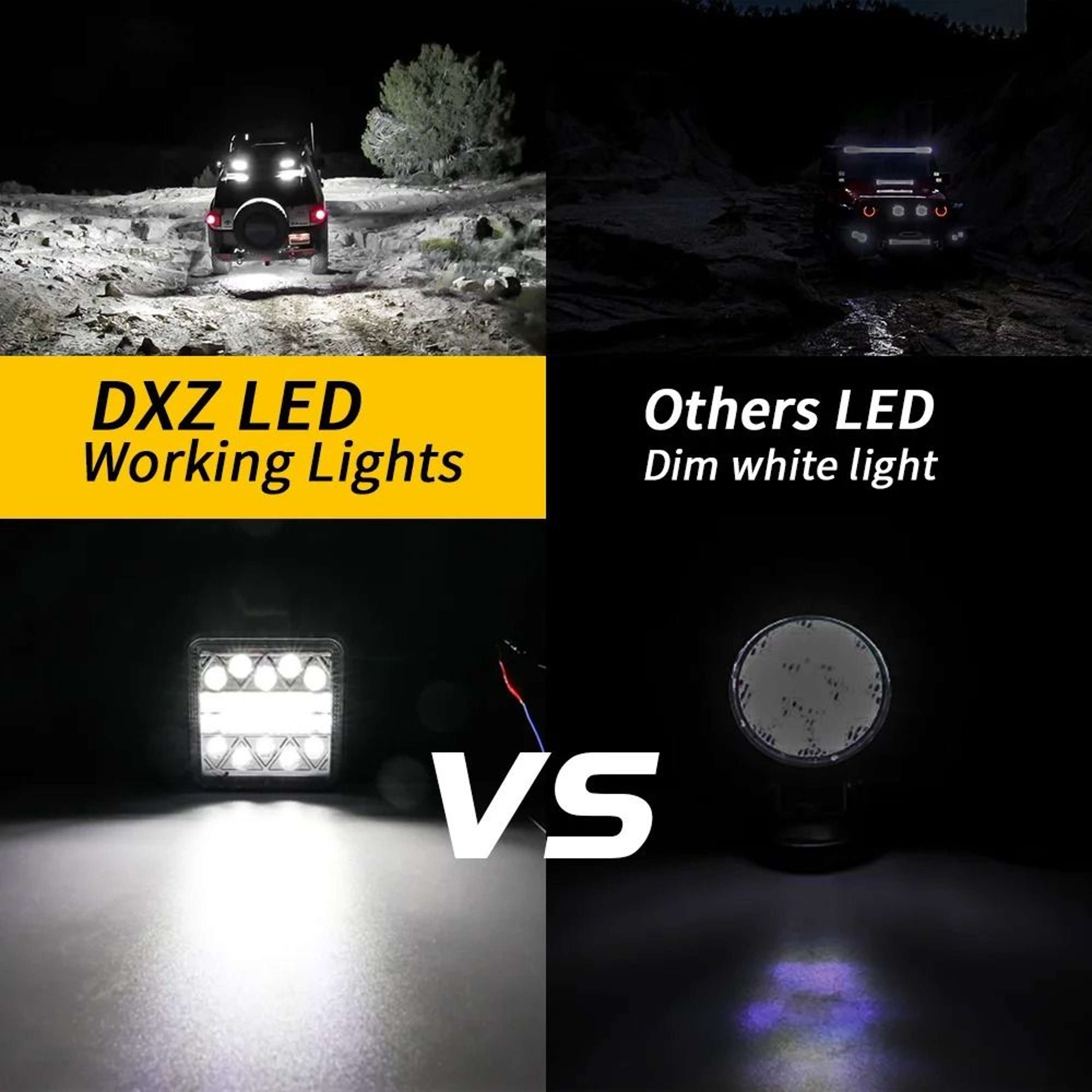 102W HighIntensity LED Work Light  IP65 Waterproof Spot  Flood Combo For Trucks  Tractors 2