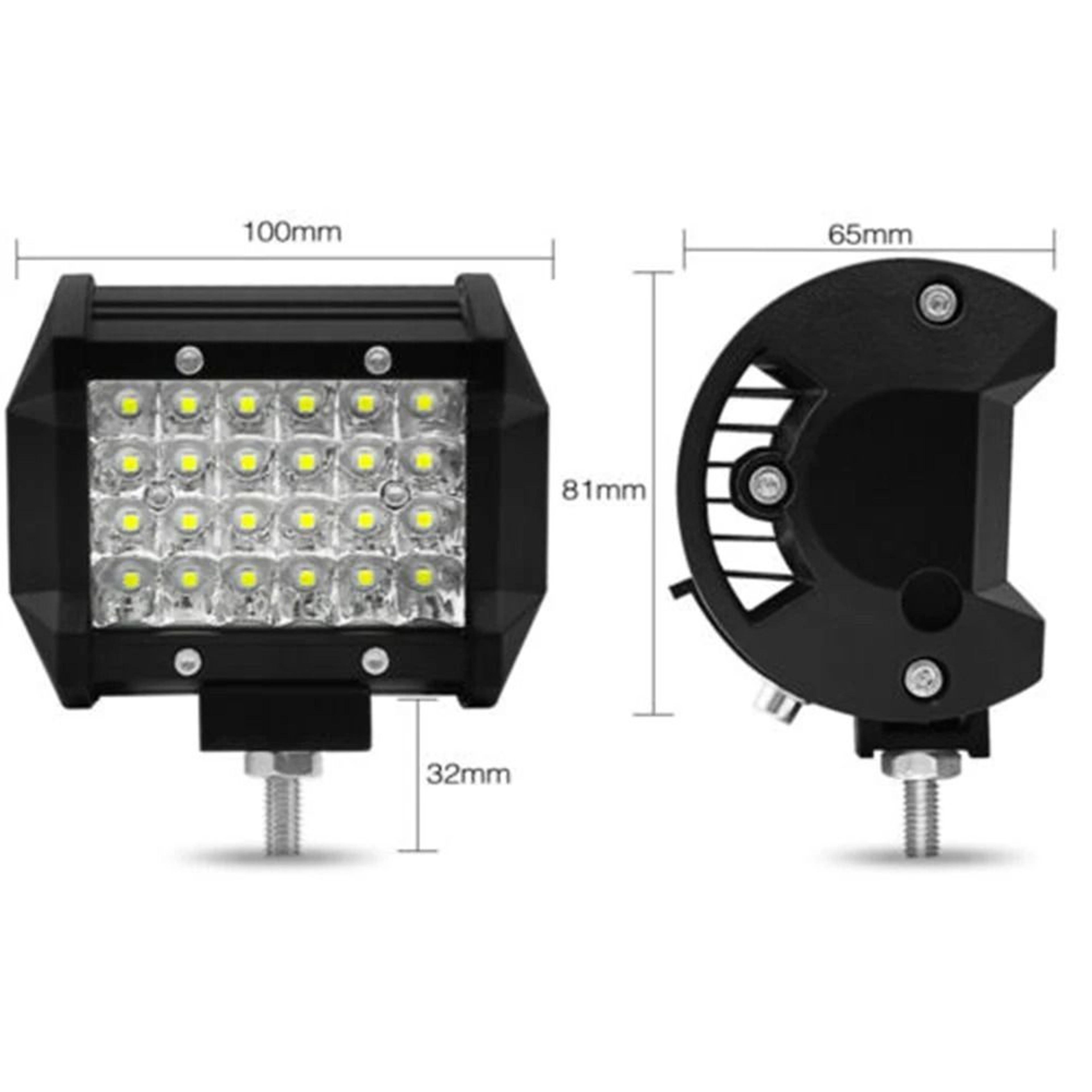 4Inch 72W HighIntensity LED Car Work Light  Waterproof Night Driving Spotlight For Truck SUV  OffRo 2