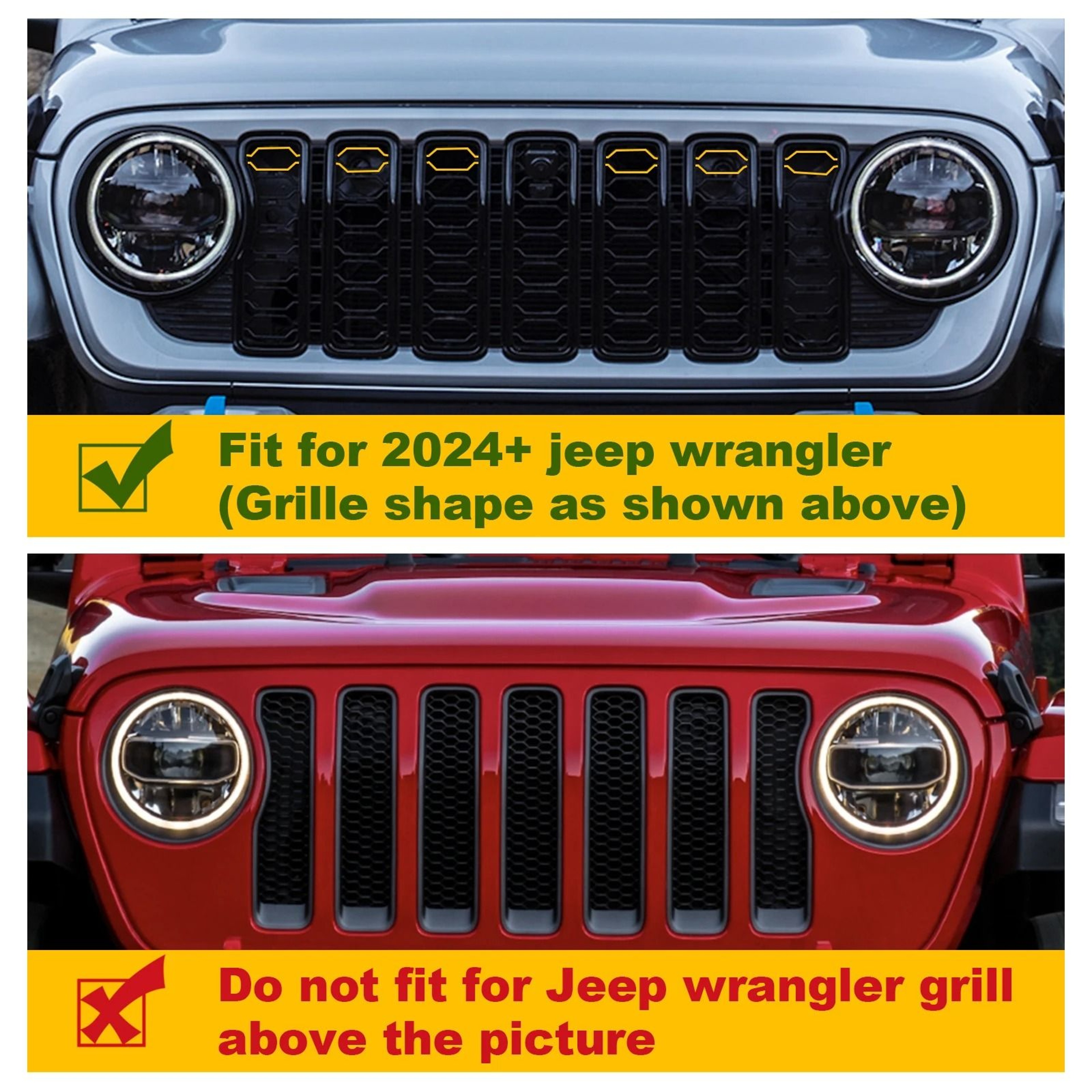 Front Grill LED Lighting Kit  Fit For Jeep Wrangler JL  JLU 20242026  Waterproof IP67 Grille Access 4