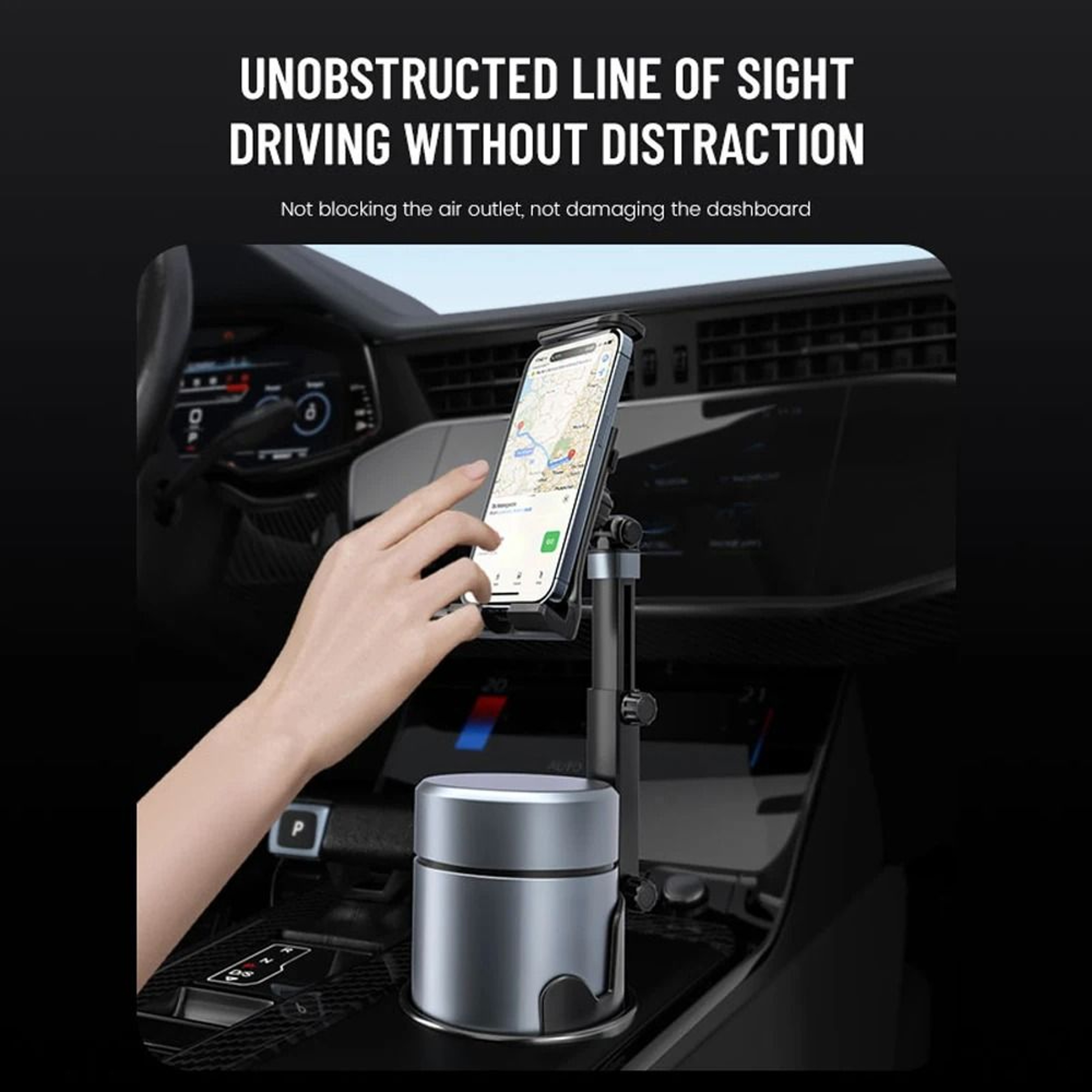 Multifunction Car Cup Tablet  Phone Holder Stand  Adjustable Drink Organizer Storage Accessory 2