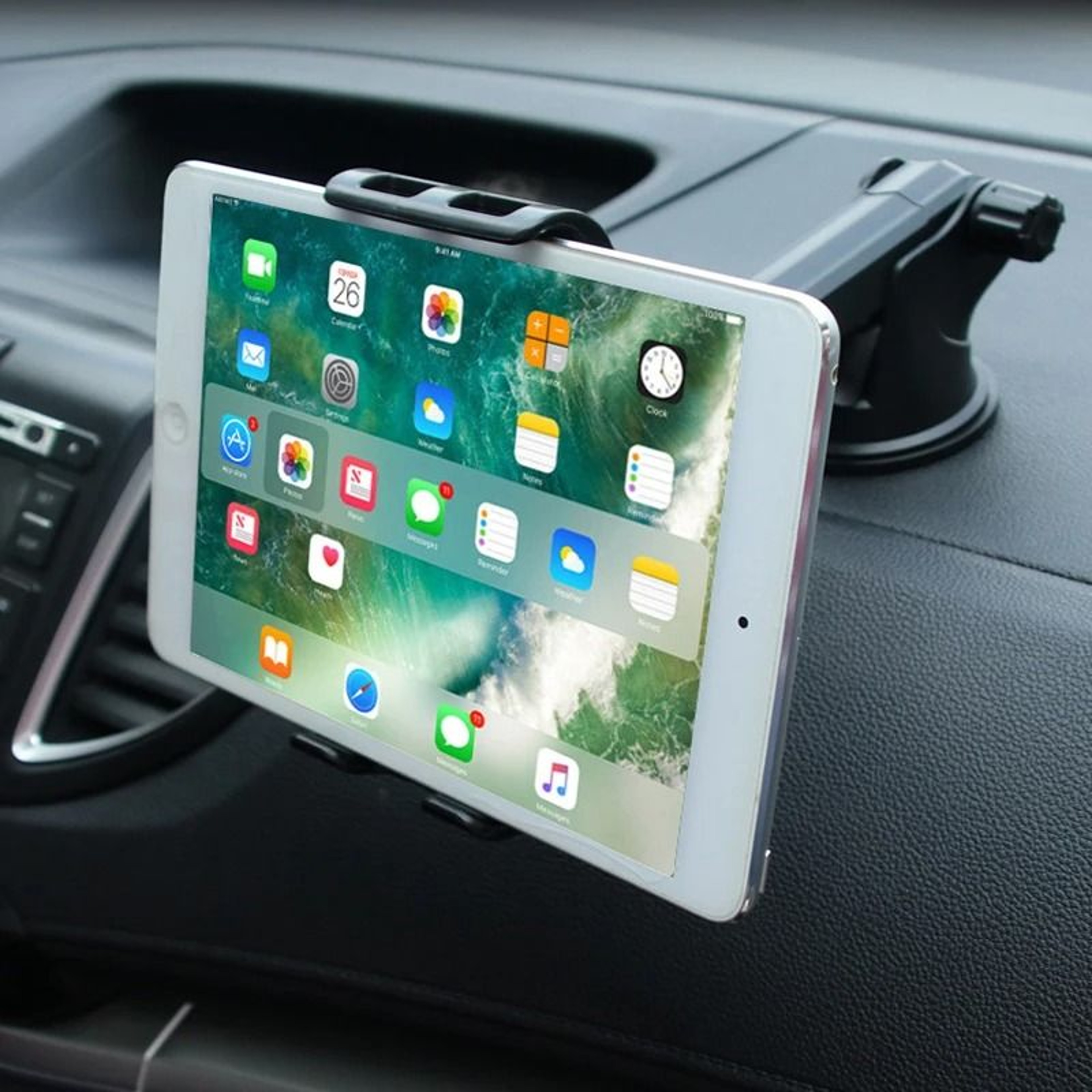 Universal Sucker 360 Rotation Car Mount  HighIntensity Phone  Tablet Holder For IPad Samsung  Xiaom 0