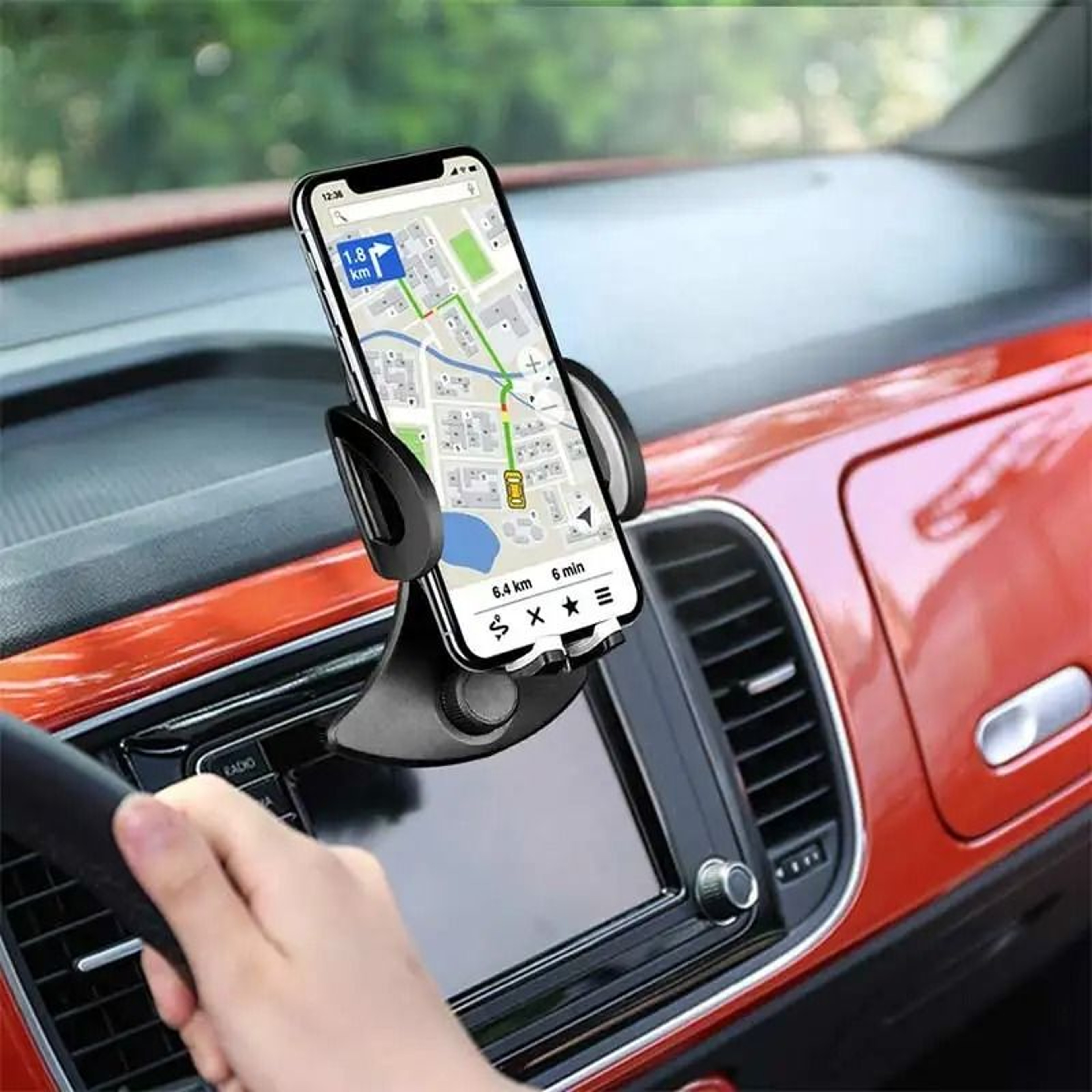 Universal Car CD Slot Phone Mount  HighStability GPS Stand For IPhone Samsung Xiaomi  LG 2