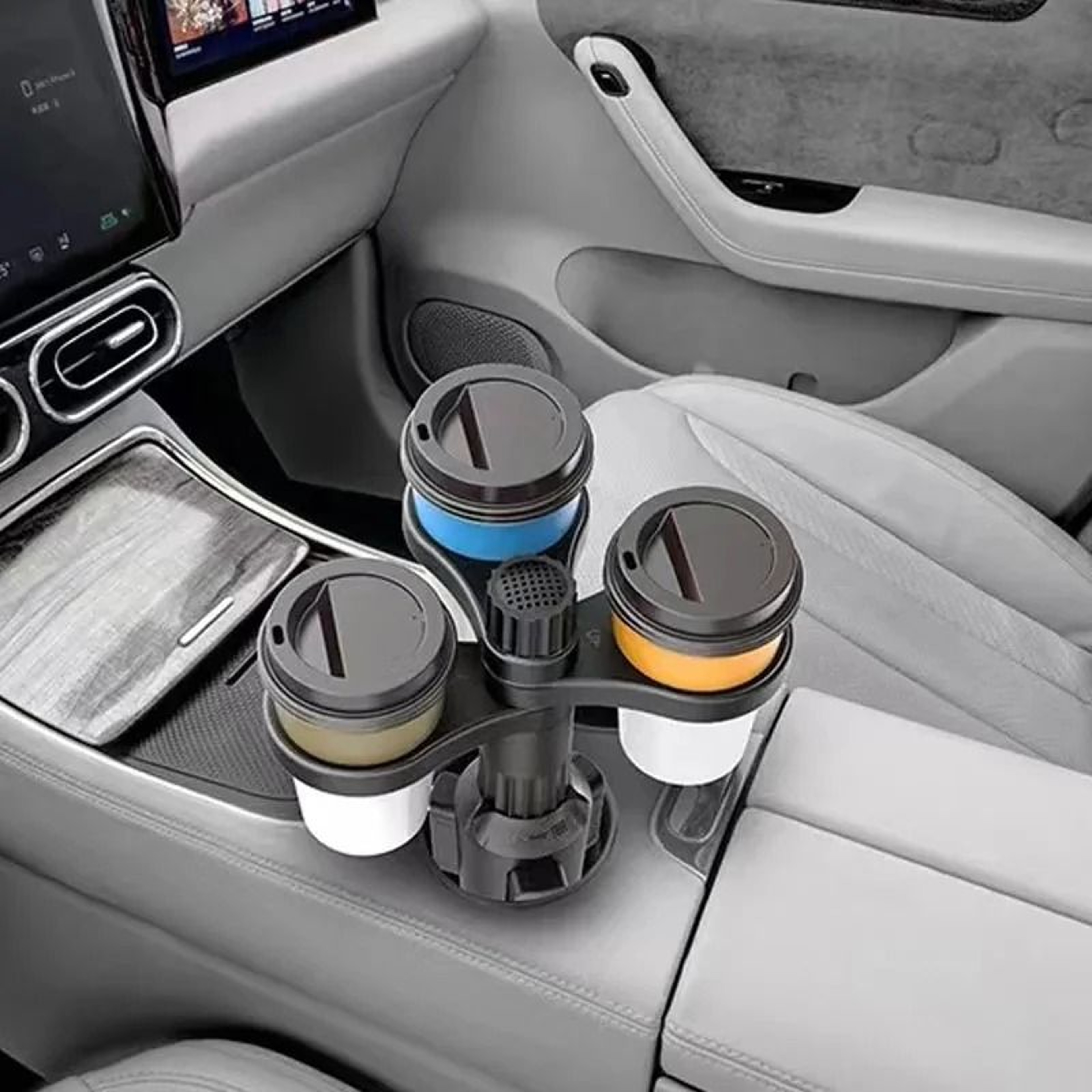 360 Rotating Car Cup Holder Expander  Adjustable Base Beverage Bottle Bracket  Insert Support 1