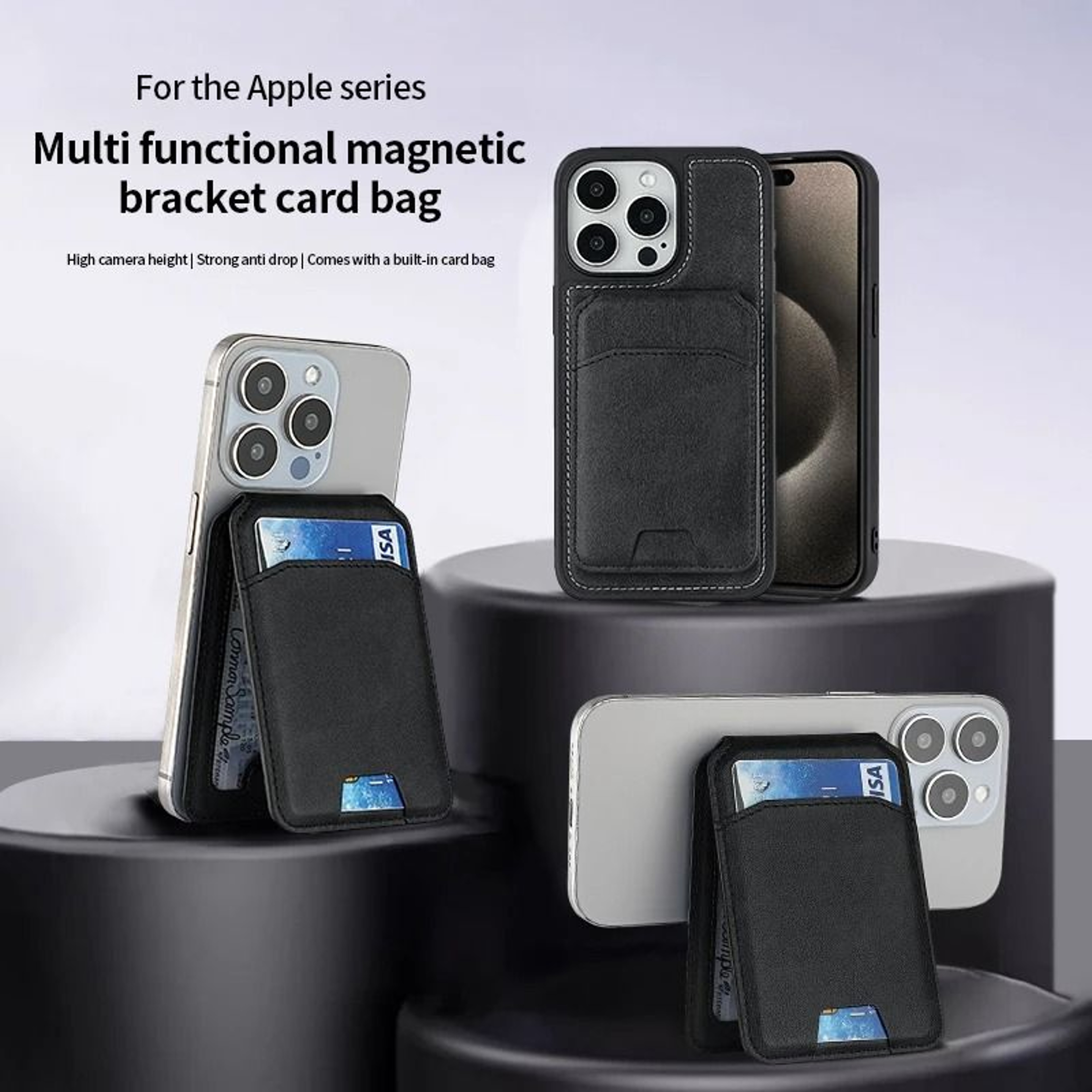 Luxury MagSafe Magnetic Leather Wallet  Premium Card Holder Case For IPhone 16 15 14 13 12 Pro Max 1