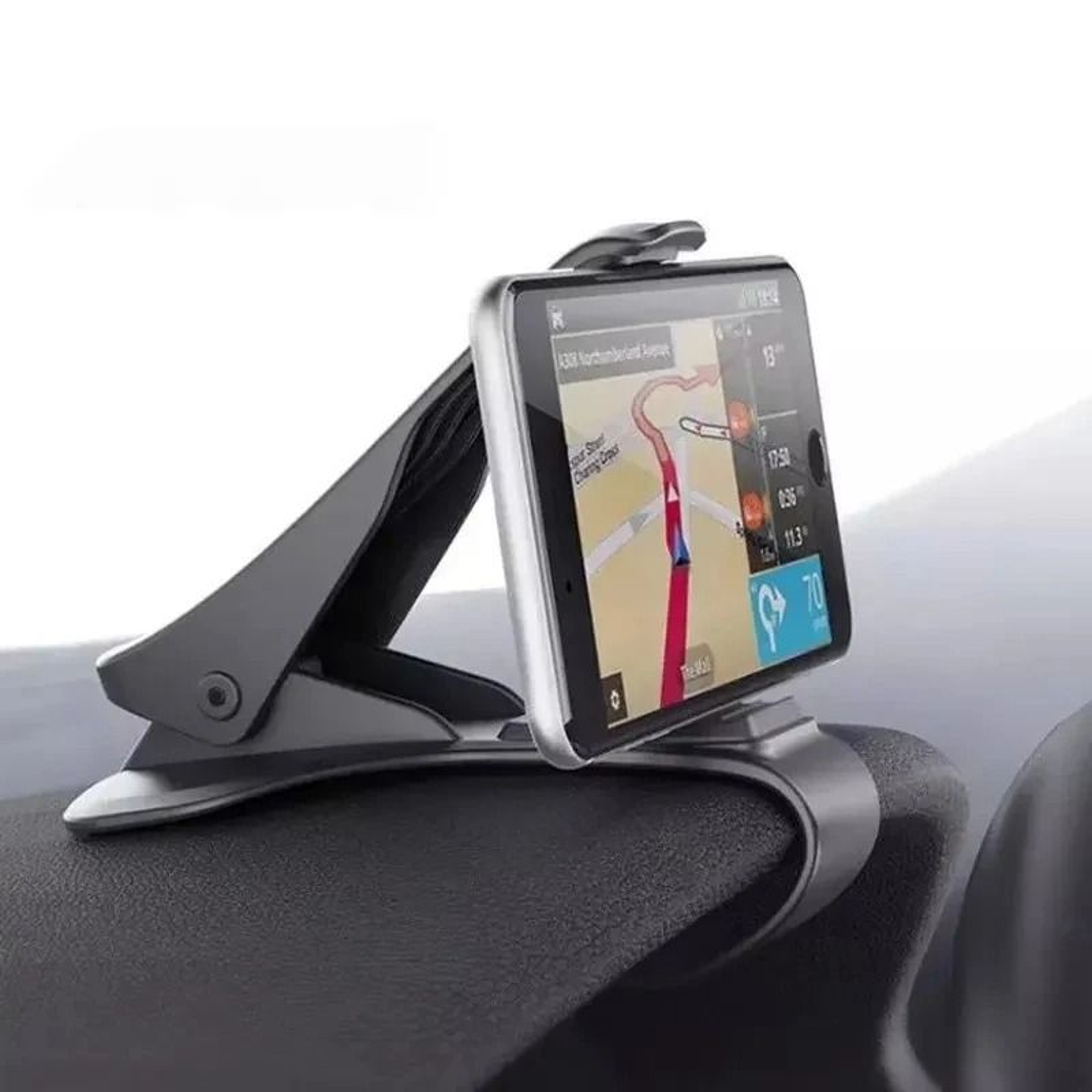 Universal Car Dashboard Clip Phone Mount  HighStability GPS Navigation Bracket  Foldable Stand 0