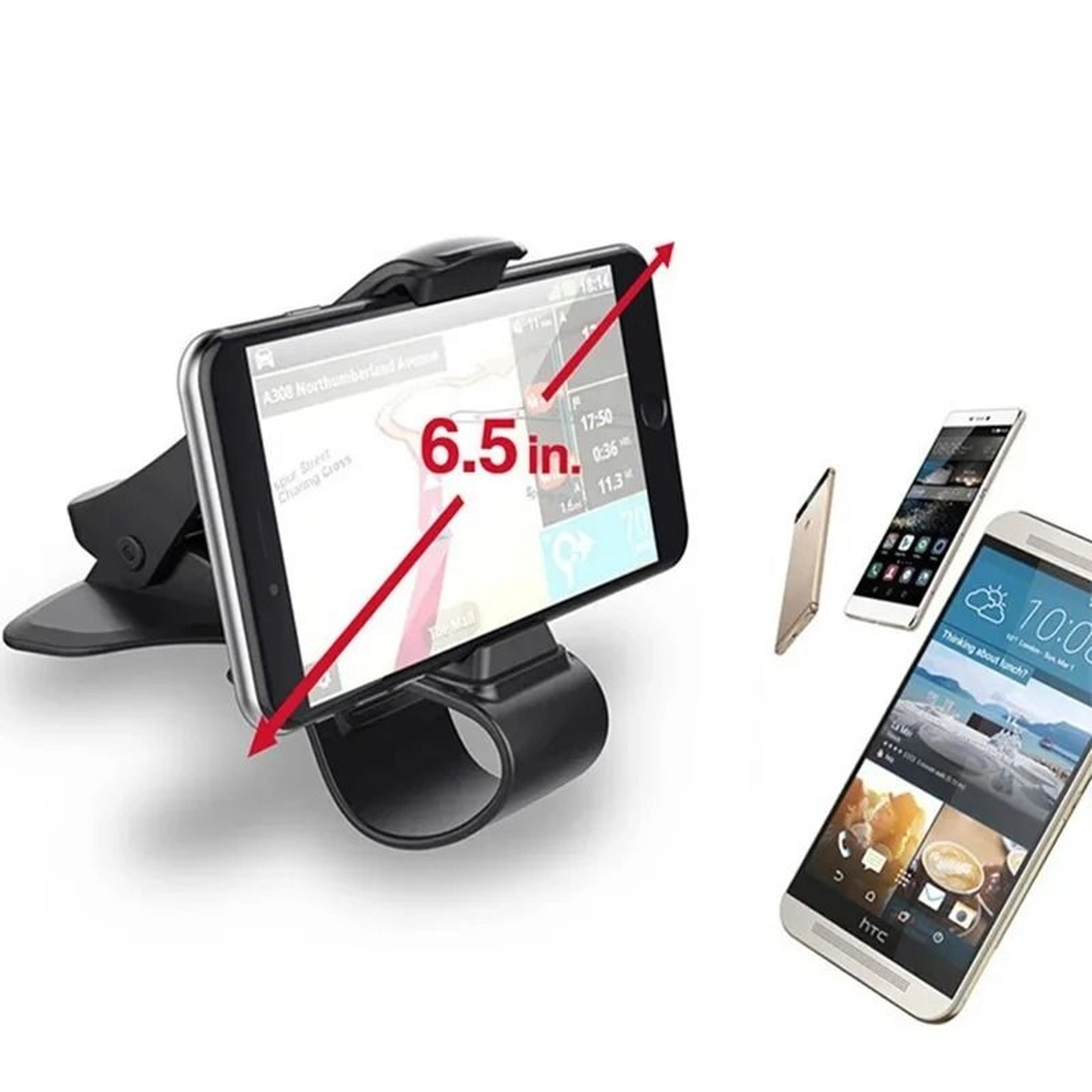 Universal Car Dashboard Clip Phone Mount  HighStability GPS Navigation Bracket  Foldable Stand 4