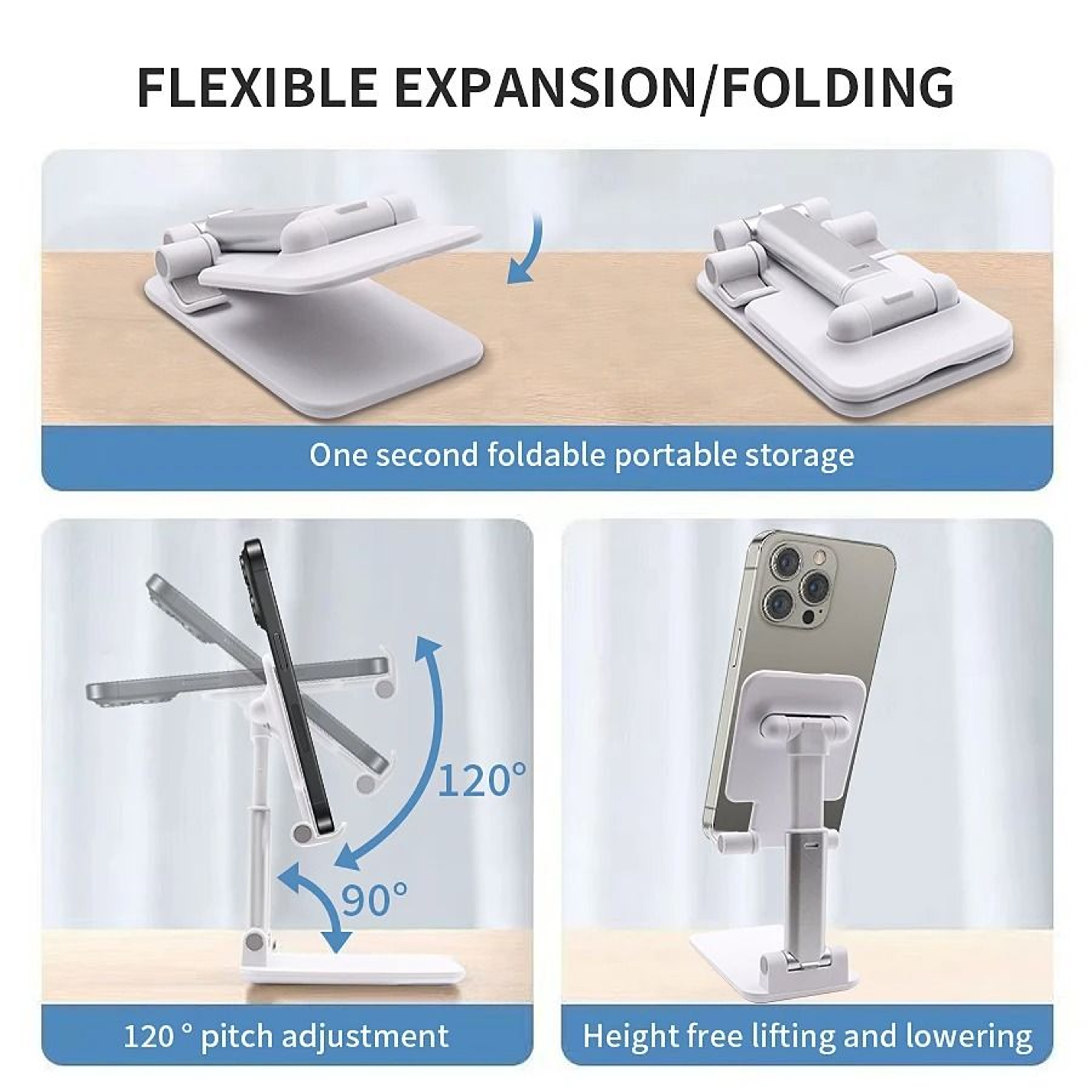 Universal Desktop Phone  Tablet Lazy Mount  Flexible Adjustable Live Stream Bracket  Support 3