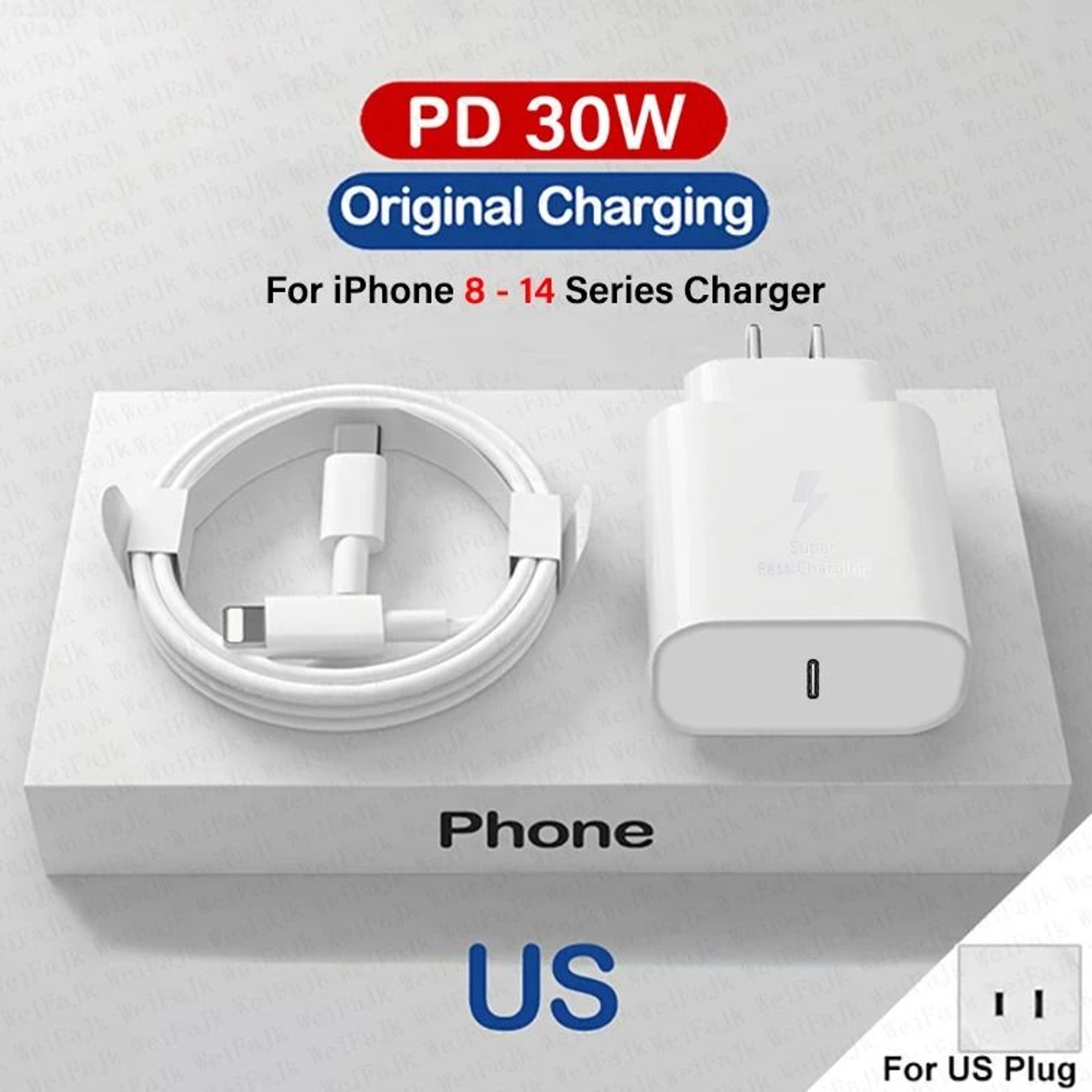 Original 30W TypeC Quick Charger  HighSpeed PD Fast Charging Wall Plug For IPhone 16 Series  IPad 12
