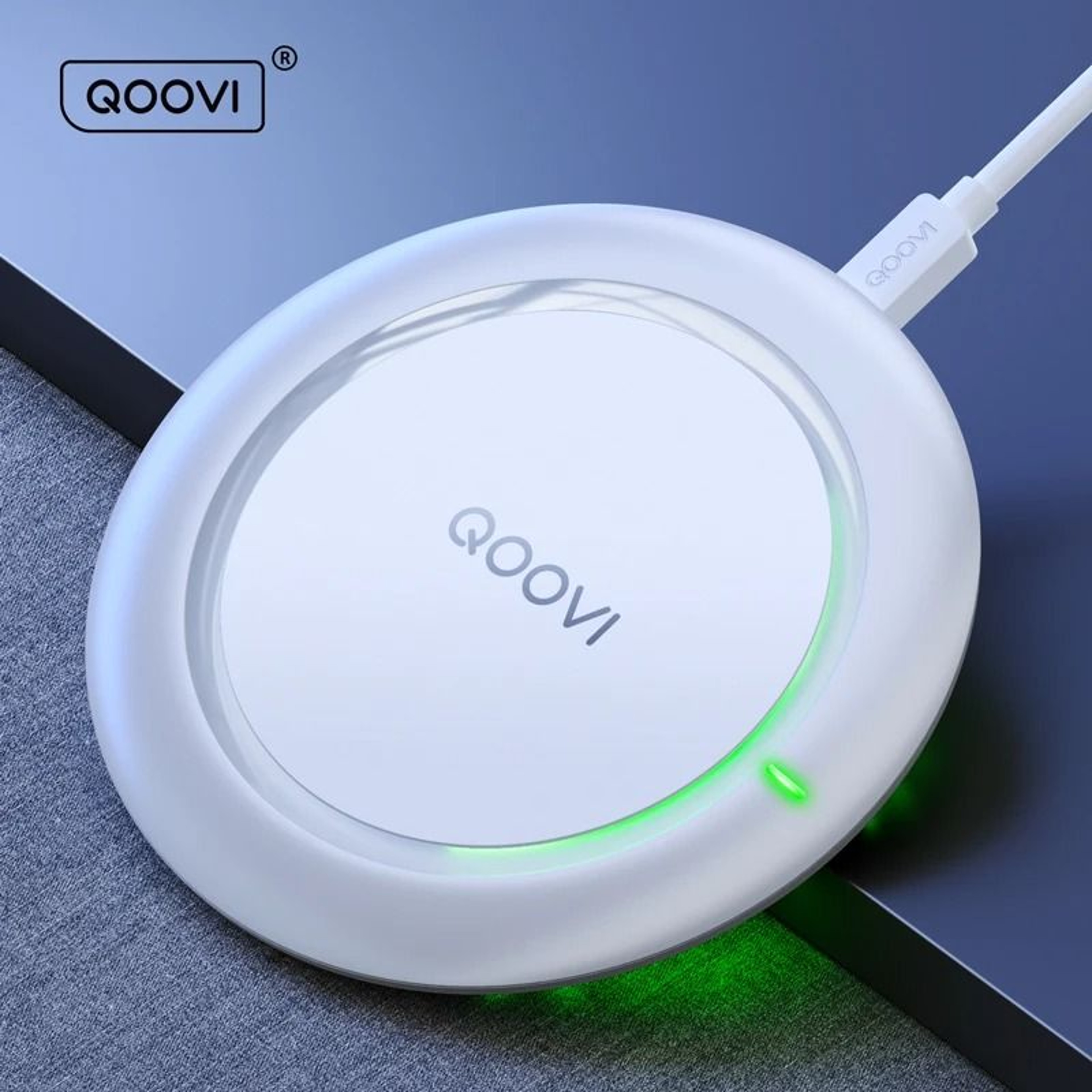 10W Qi Fast Wireless Charging Pad  UltraSlim Desktop Charger For IPhone  Samsung Galaxy 0
