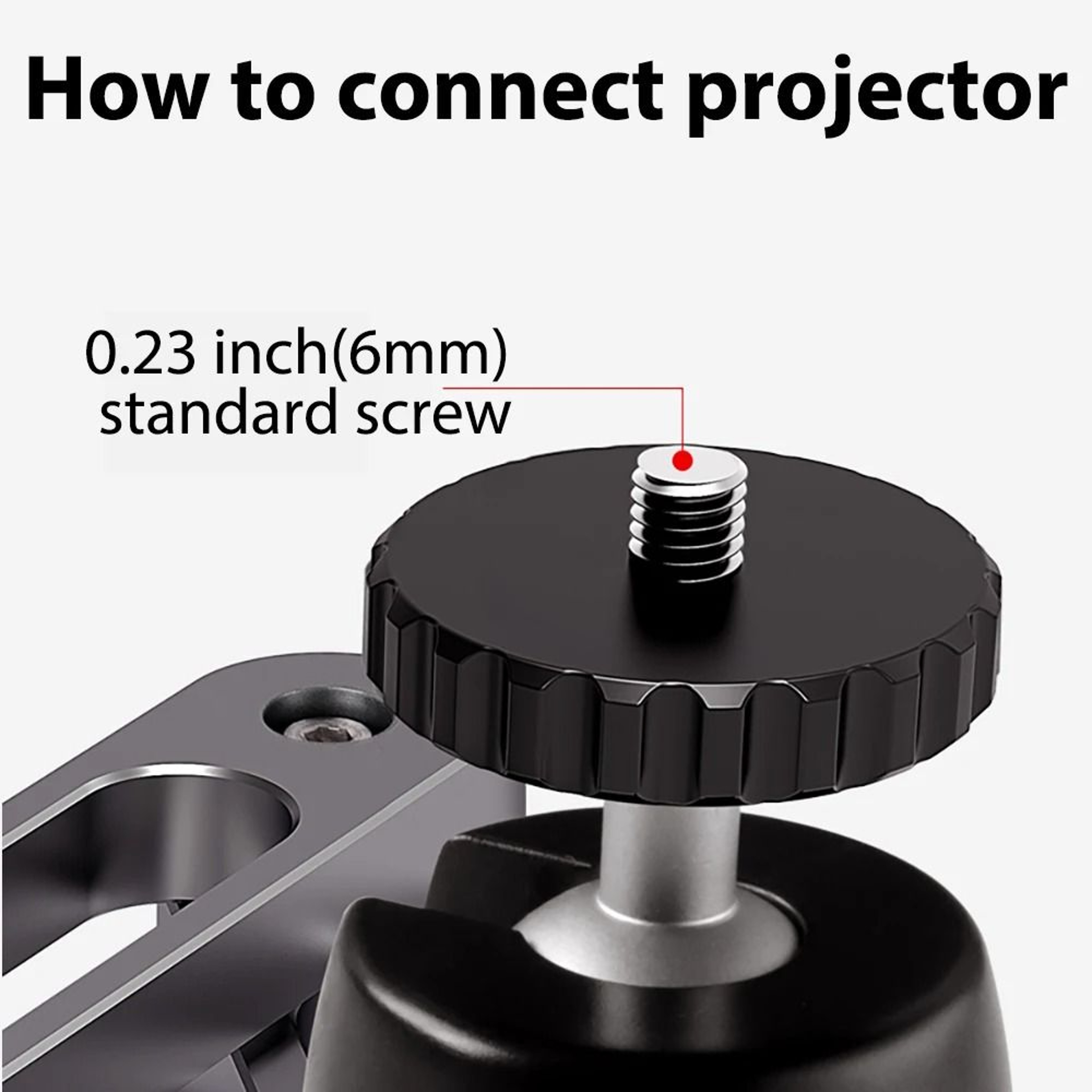 Foldable Projector Wall Mount  Durable Aluminum Alloy Adjustable Stand With 14 Thread Ball Head 2