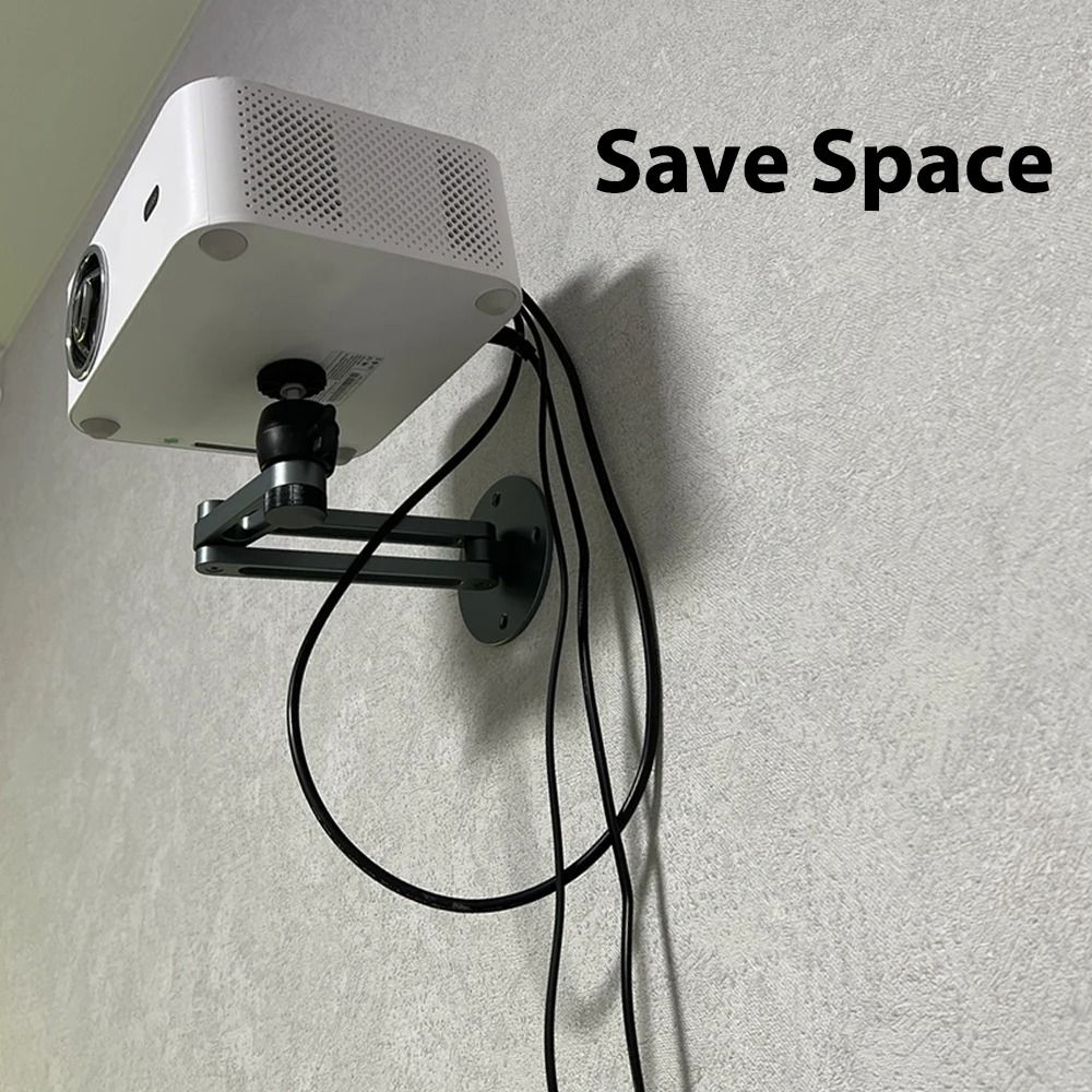 Foldable Projector Wall Mount  Durable Aluminum Alloy Adjustable Stand With 14 Thread Ball Head 5