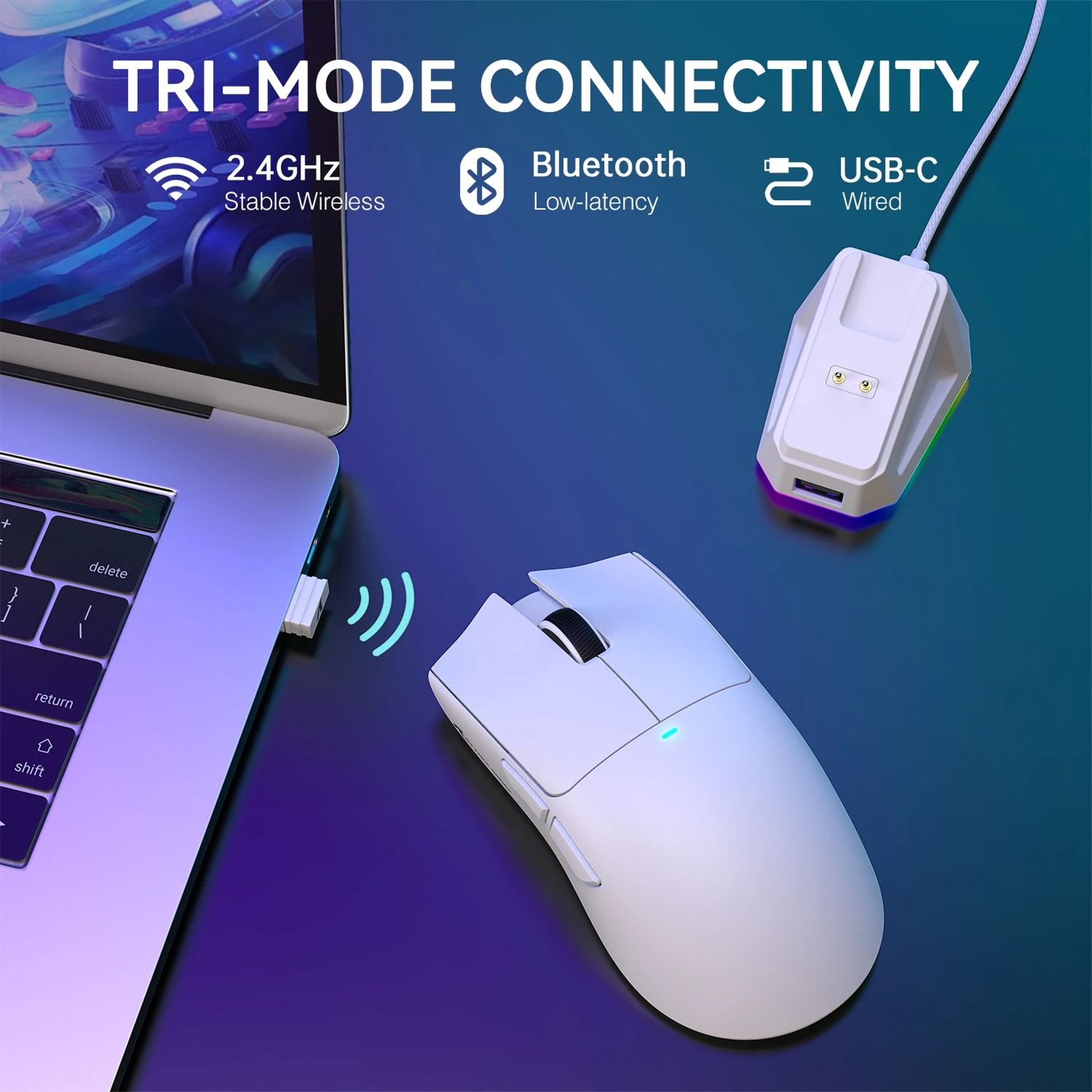 ATTACK SHARK X11 Lightweight Wireless Gaming Mouse  PAW3311 22K DPI Sensor  RGB Charging Dock 1