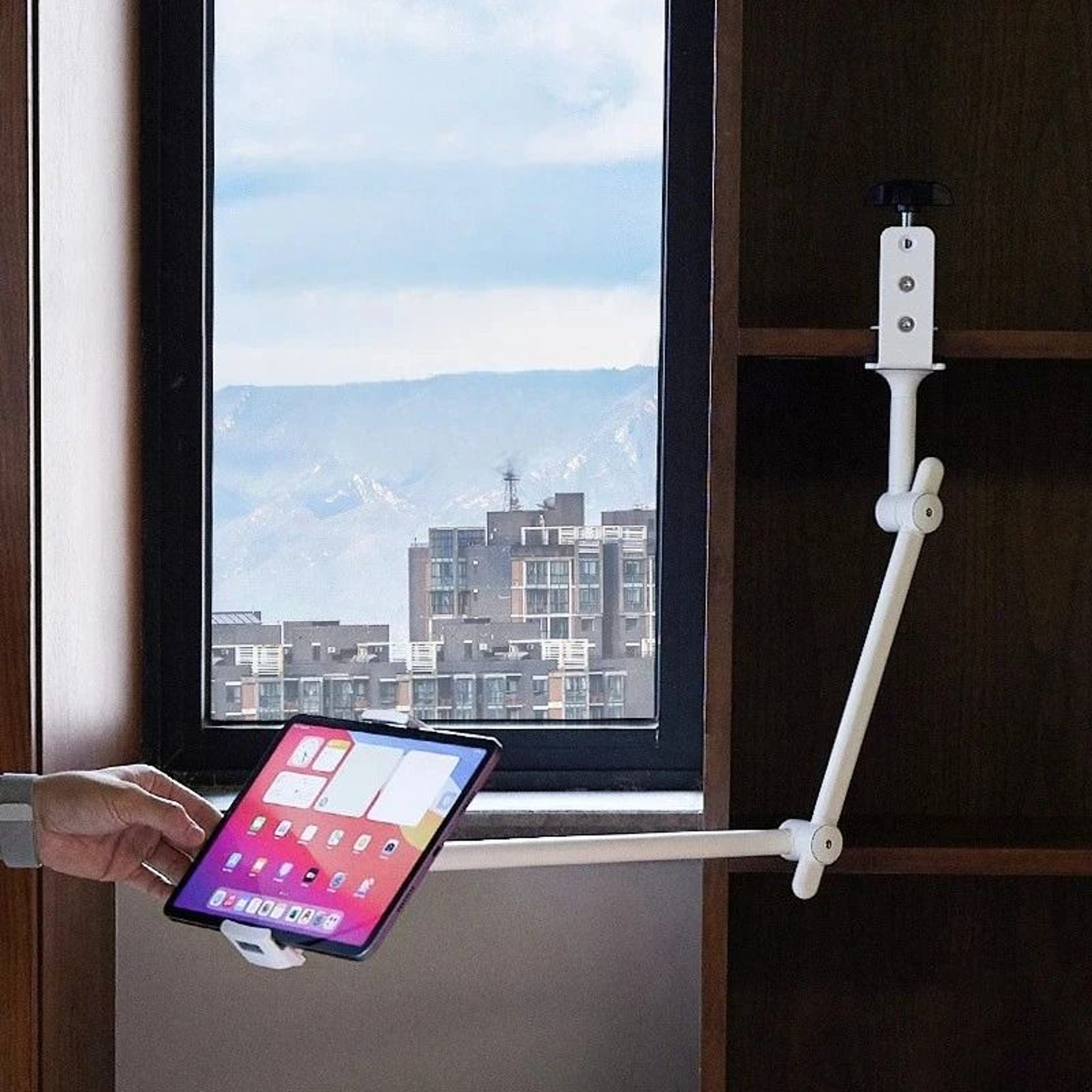 Professional Metal Tablet Stand  Adjustable Desk Mount Arm For IPad 129 And Universal Tablets 2