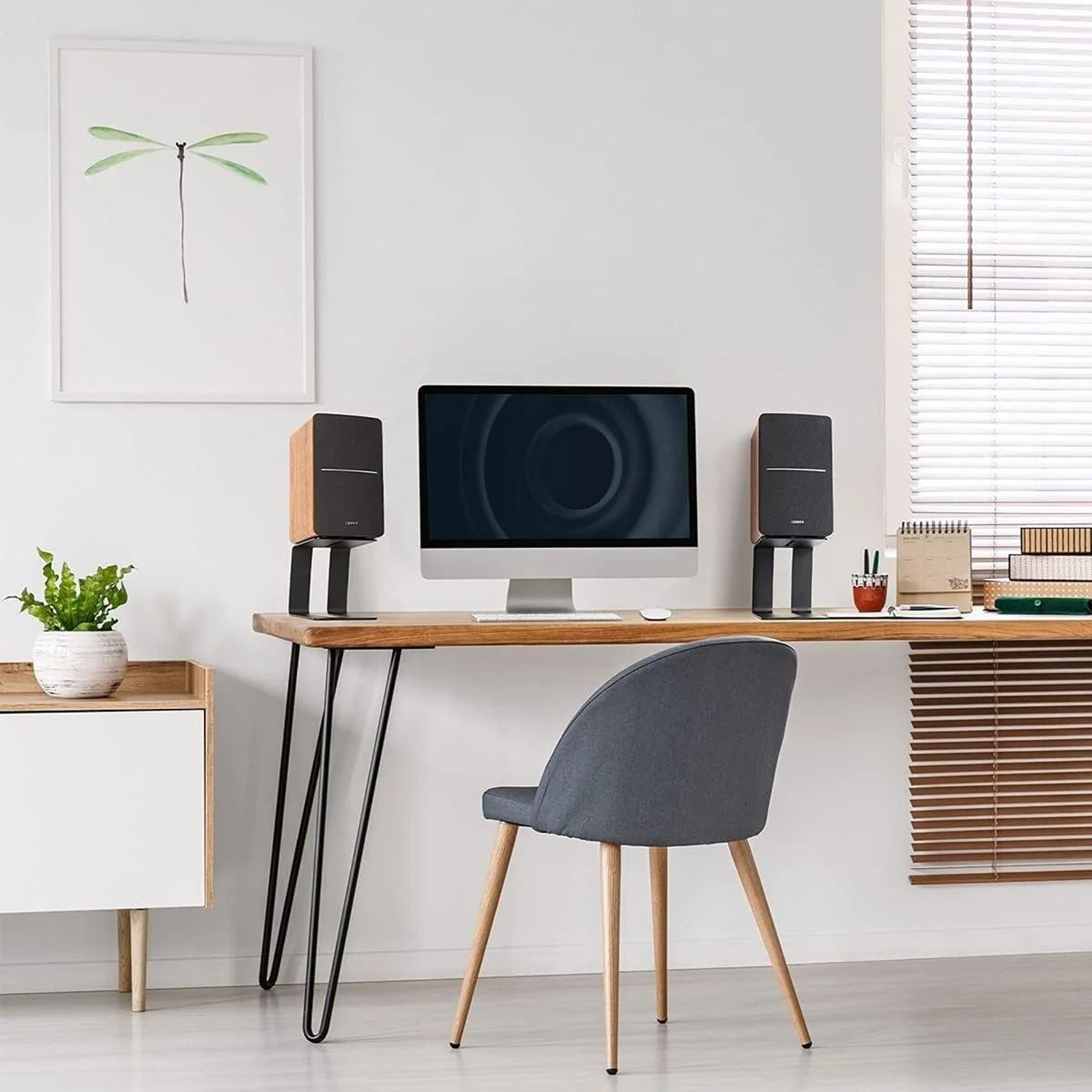Professional Desktop Speaker Stand  Metal Studio Monitor Riser  Bookshelf Speaker Bracket 2