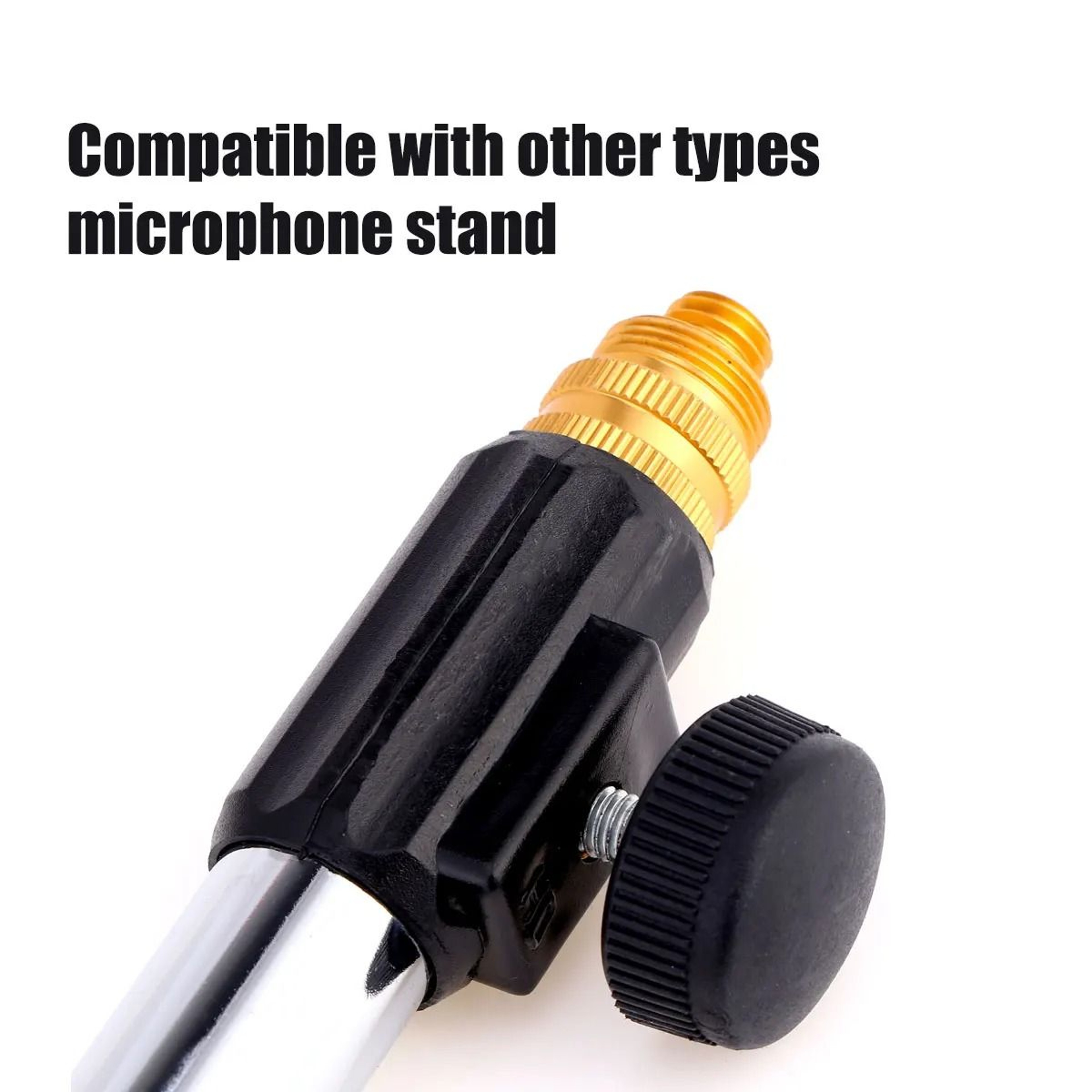 Universal Adjustable Desktop Microphone Stand  Portable Pedestal Mic Holder For Speeches  Live Stre 4