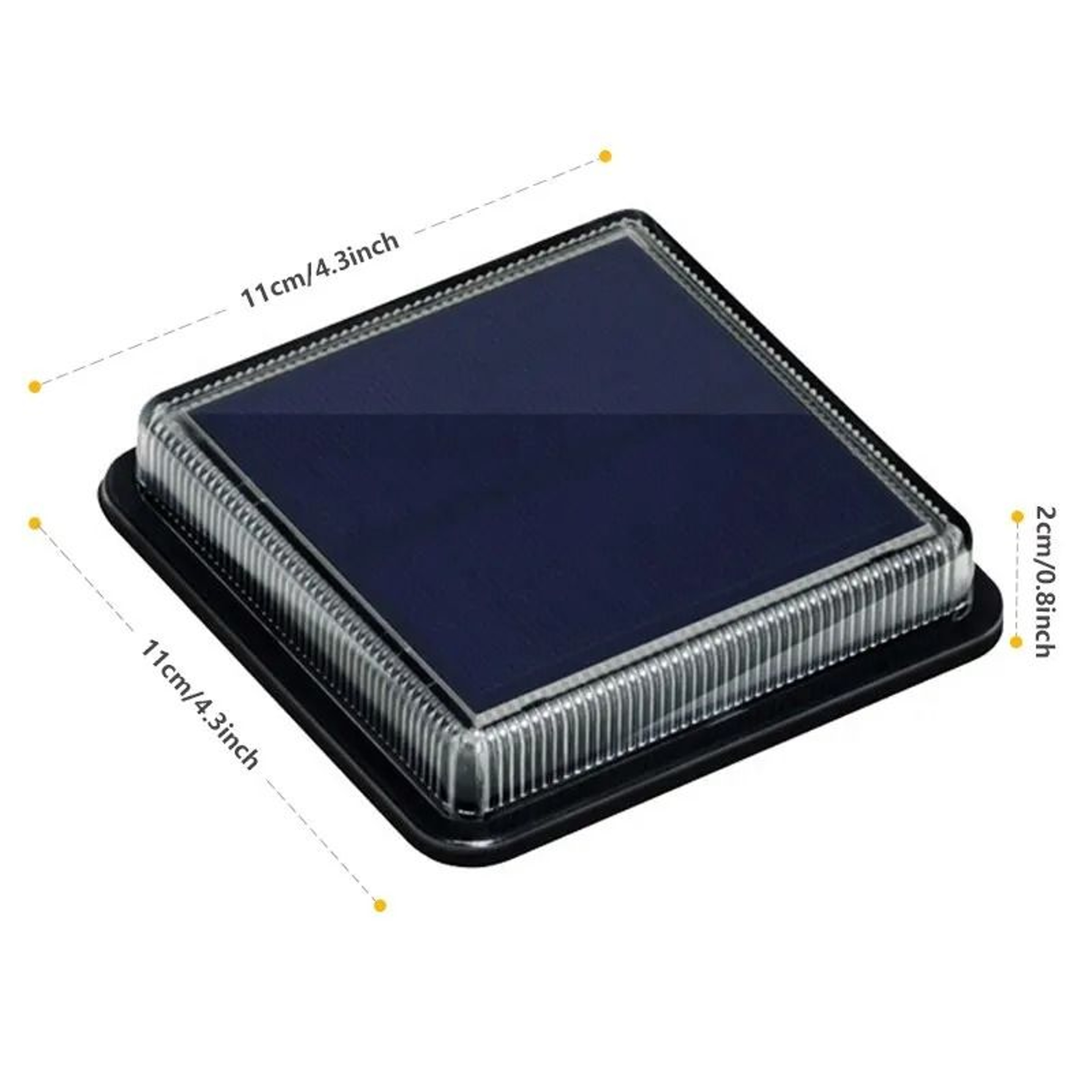 12 LED Solar Deck Lights  HighEfficiency Outdoor Step  Stair Lamps For Garden Decoration 5