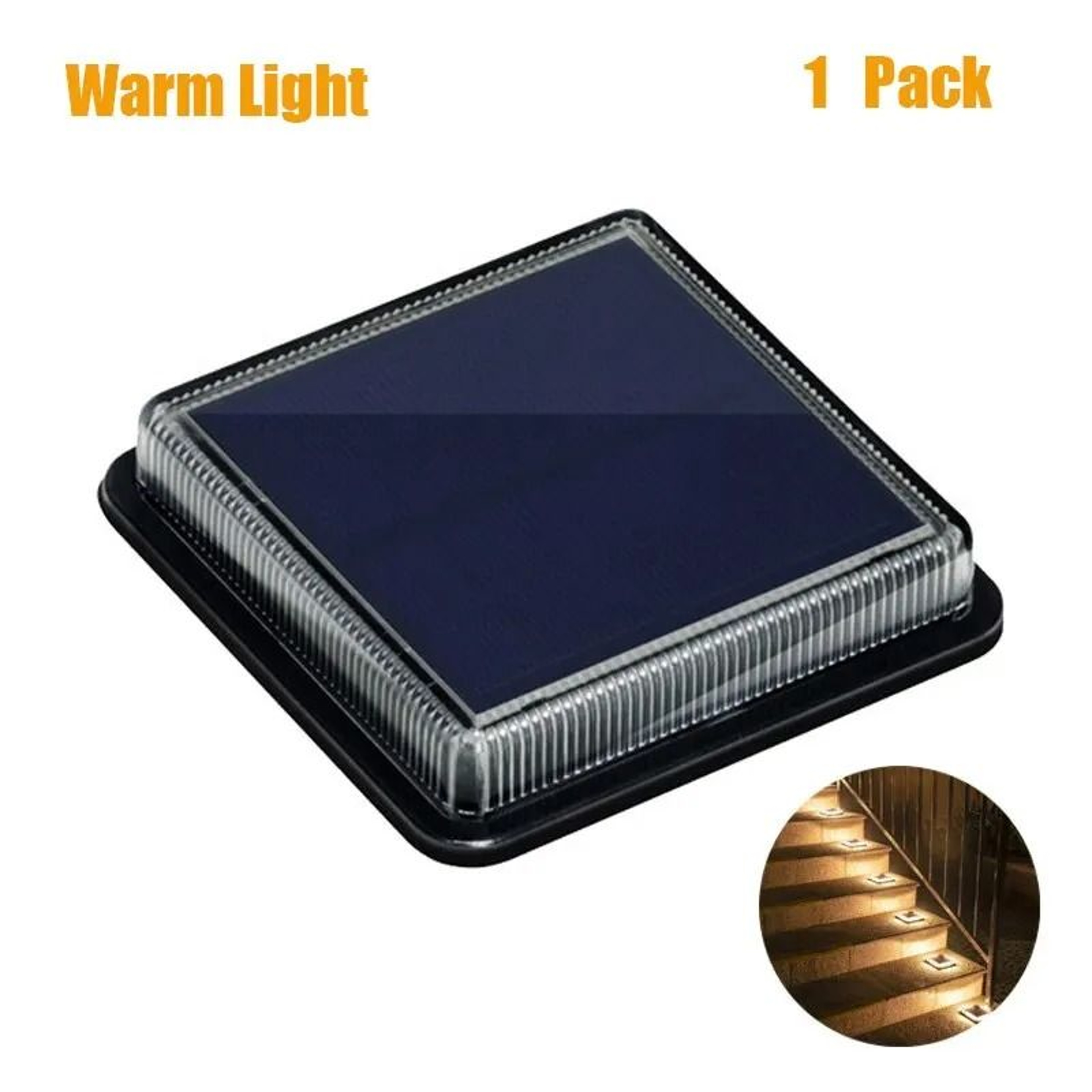 12 LED Solar Deck Lights  HighEfficiency Outdoor Step  Stair Lamps For Garden Decoration 6