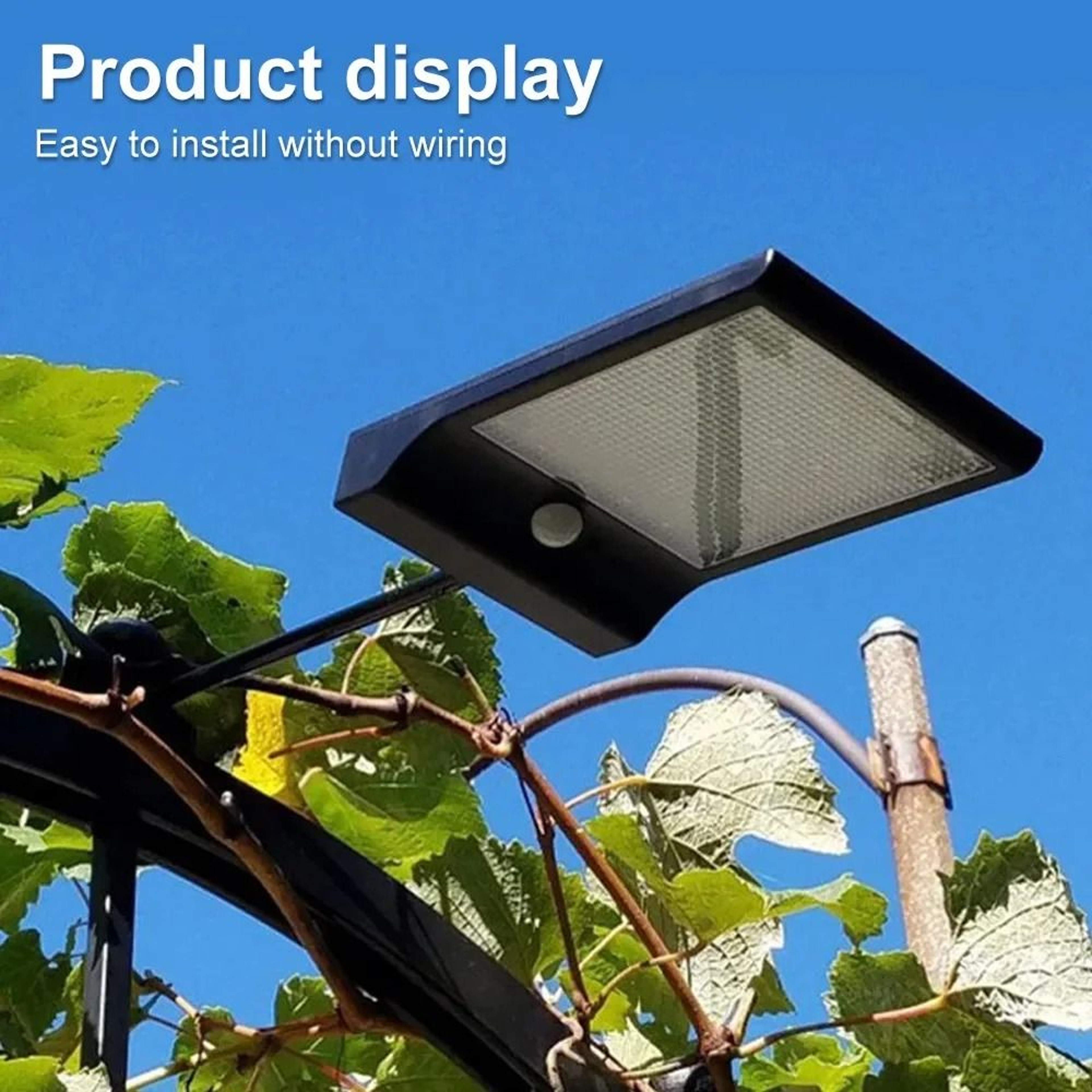 COB Solar Street Light  IP65 Waterproof Human Body Sensor Outdoor Garden  Path Lamp 0